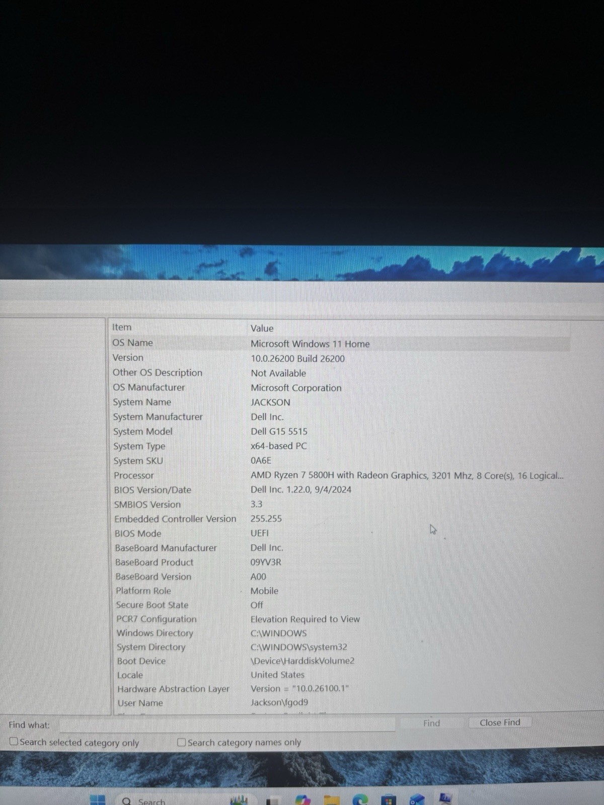 Dell G15 5515 15.6″ Gaming Laptop Ryzen 7 5800H 40gb ram 512GB SSD RTX 3060
