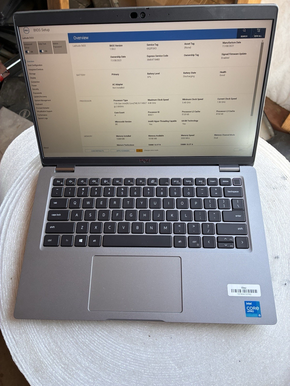 Dell Latitude 5420 i5-1145G7 2.60 GHz 16GB RAM 256GB SSD Windows 11 SEE PHOTOS