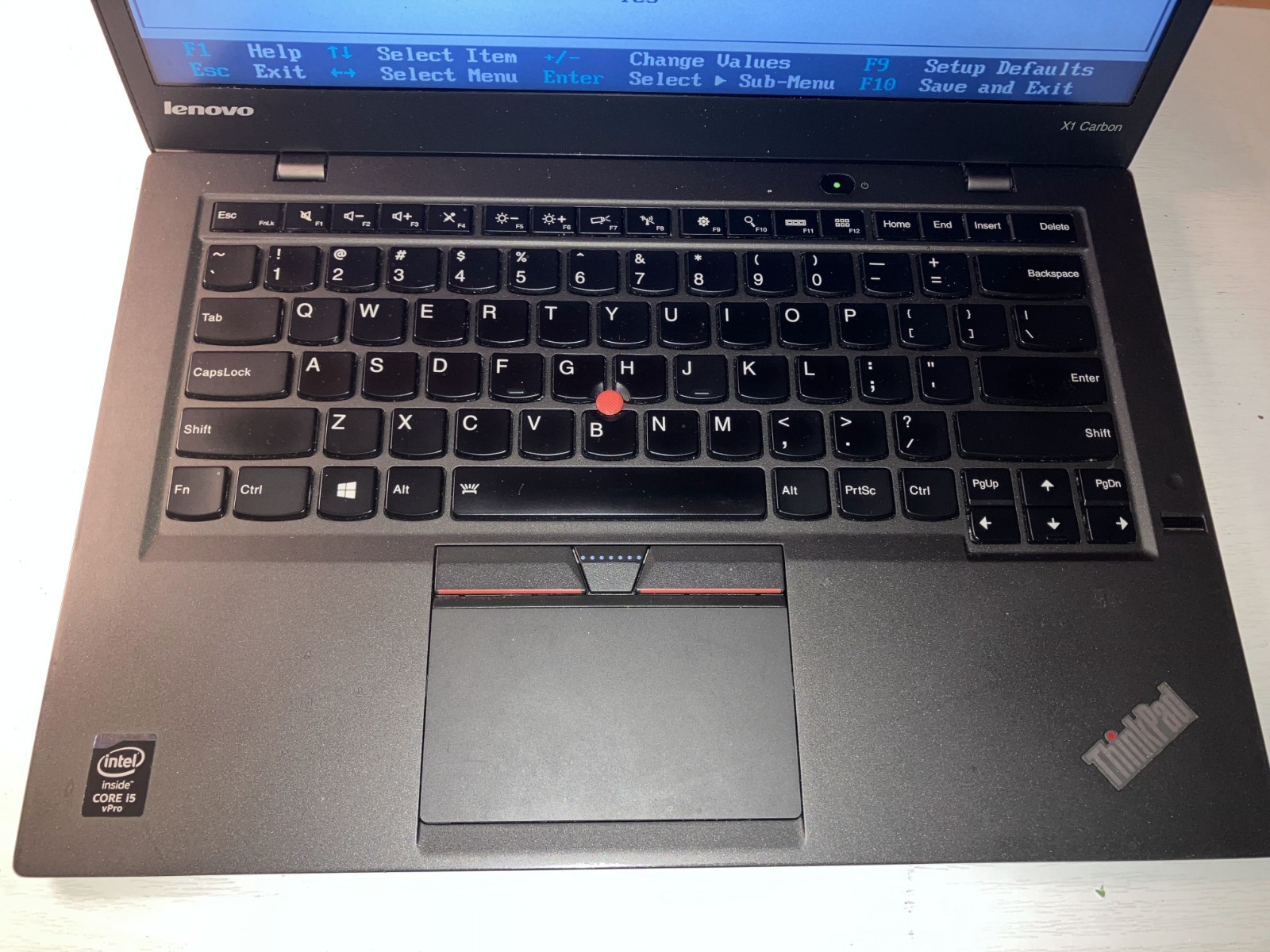 Lenovo ThinkPad X1 Carbon i5-5300U 2.30GHz 8GB NO HDD/OS NO HD PARTS