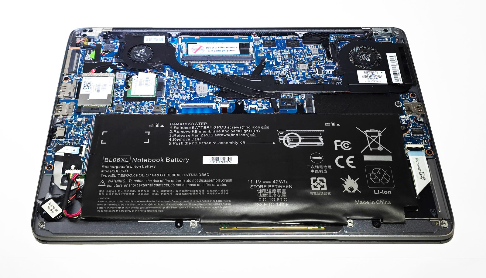 HP EliteBook Folio 1040 G2 14″ Laptop i7-5600U Parts Only