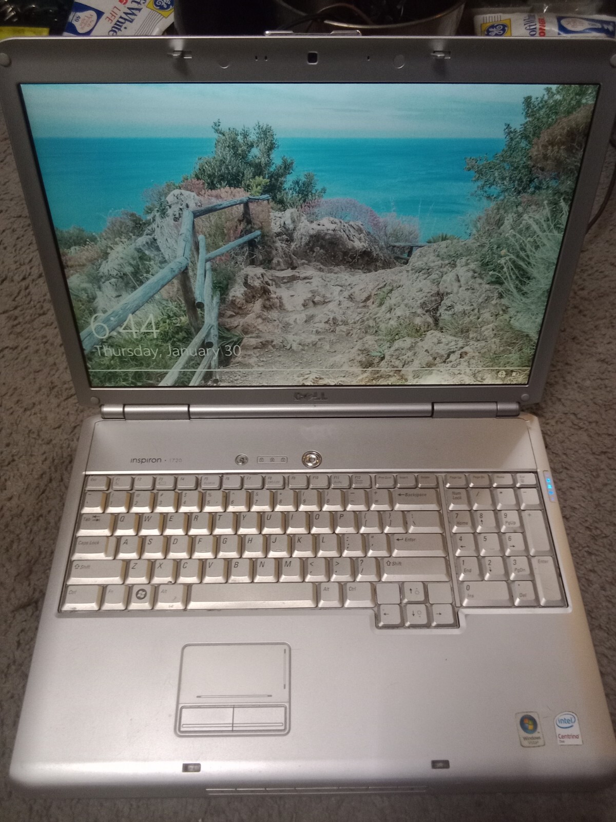 DELL INSPIRON 1720 LAPTOP WINDOWS VISTA WORKS NO PASSWORD