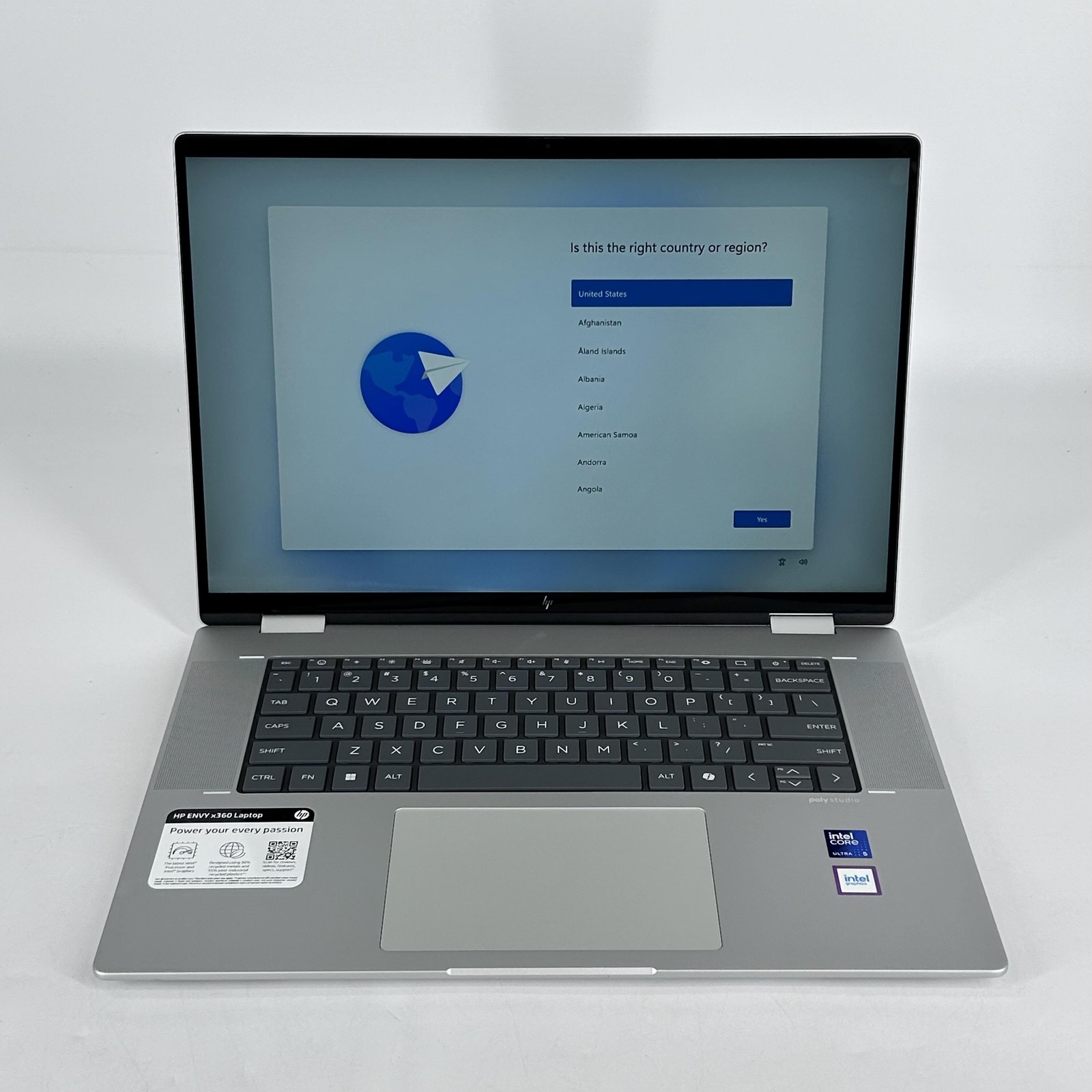 HP Envy x360 16 Silver FHD+ TOUCH 1.3 GHz Ultra 5 125U 16GB 512GB SSD Good