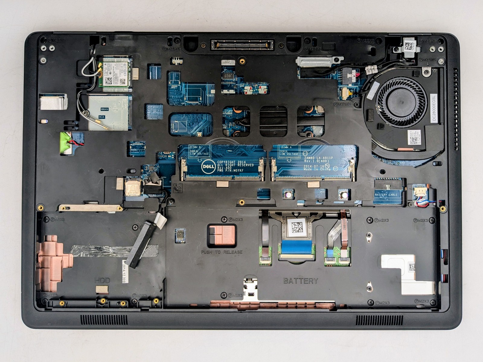 Dell Latitude E5550 15″ FHD I5-5300U Webcam Backlit Motherboard Palmrest *READ*