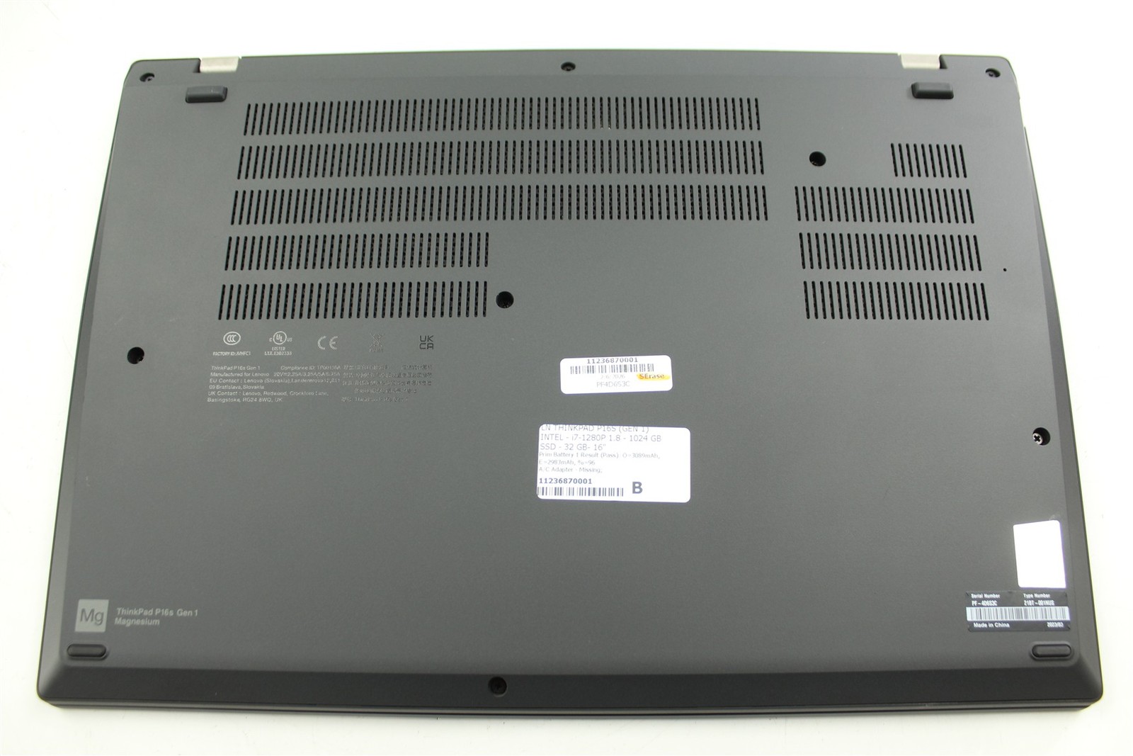 Lenovo ThinkPad P16s Gen 1 16″ i7-1280P 1TB SSD 32GB RAM T550 W11P