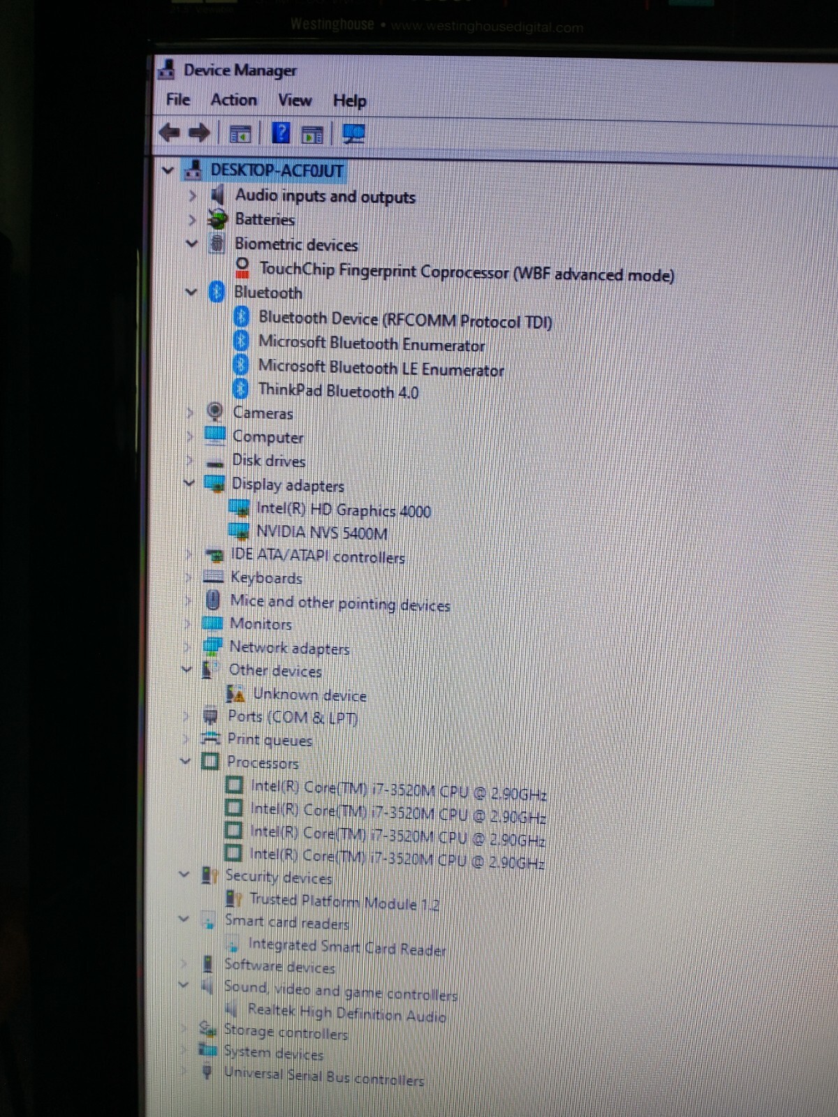 Lenovo ThinkPad T530 laptop Intel Core i7 3520M 2.90 Ghz 500 GB HDD 4 GB RAM