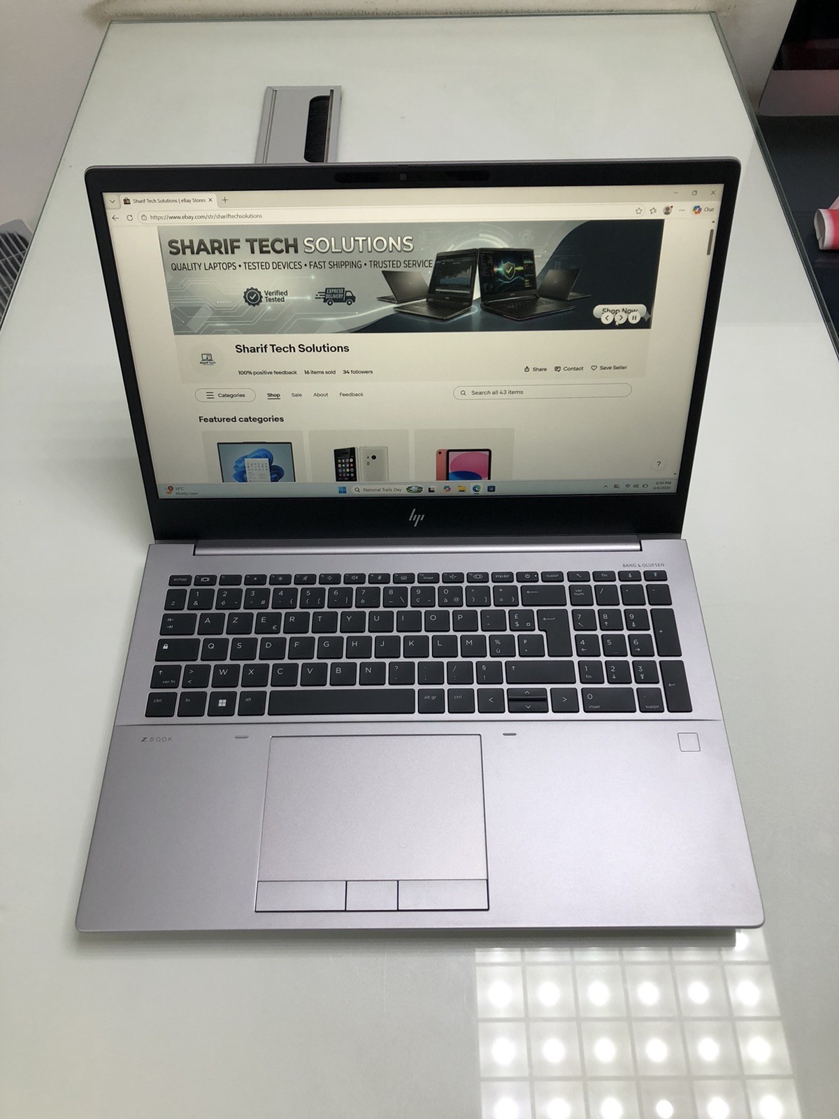 HP ZBook Fury 16 G9 i7-12850HX 32GB 512GB RTX A1000 4GB Workstation Laptop