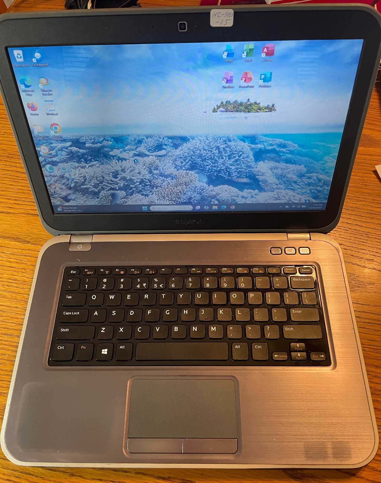 DELL INSPIRON 14Z-5423 Laptop 14z-5423 14″ i5 Win11 Pro25H2/Office 2021/extra-15