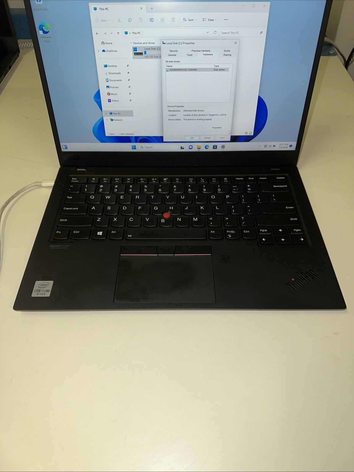 Lenovo ThinkPad X1 Carbon 8th Gen 14″ i7-10610U, 16GB RAM, 512GB SSD, Win 11 Pro