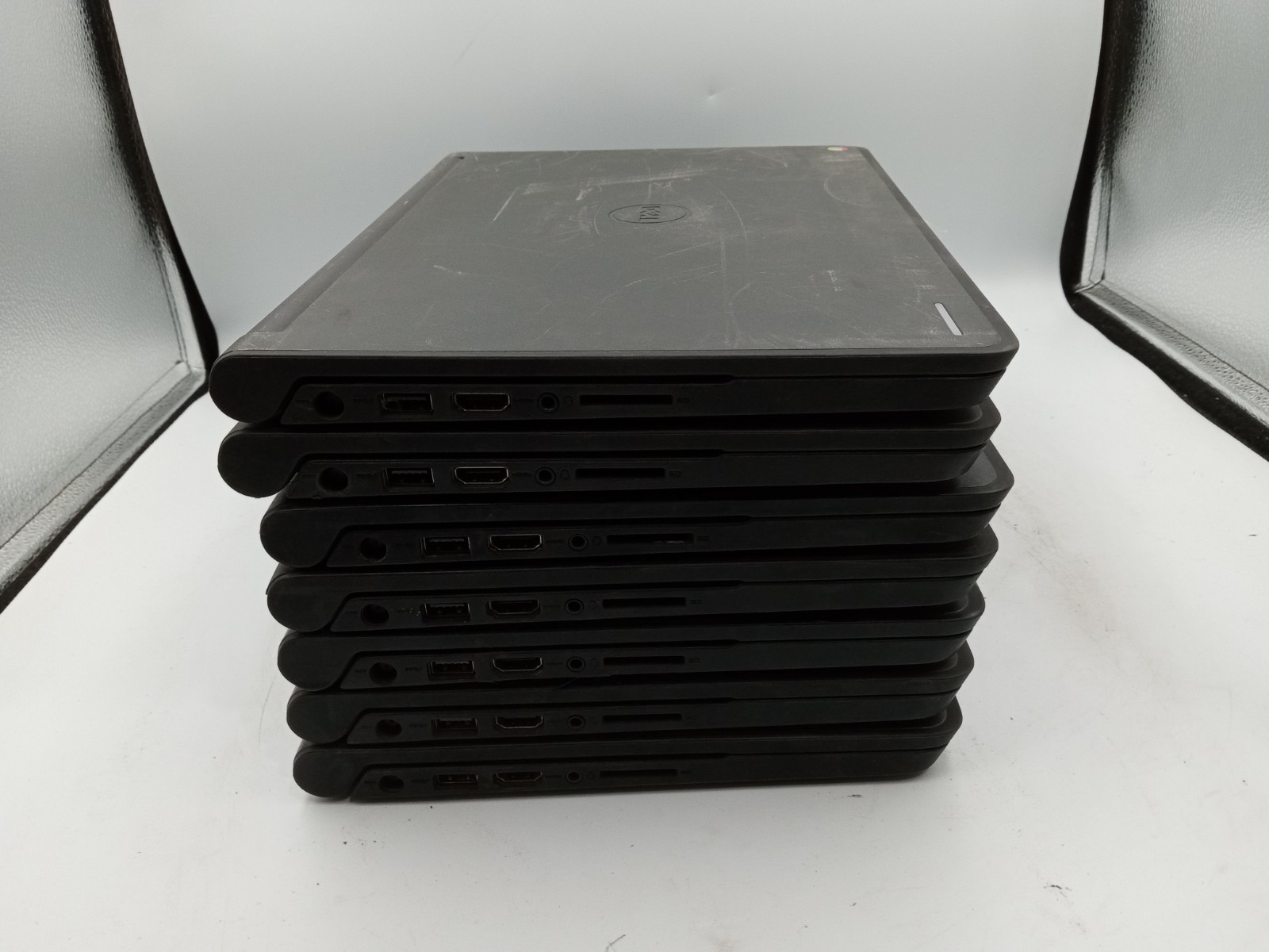 Lot of 7 – Dell Chromebook 11 P22T 11″ Laptop – FOR PARTS – VARIOUS ISSUES -RR