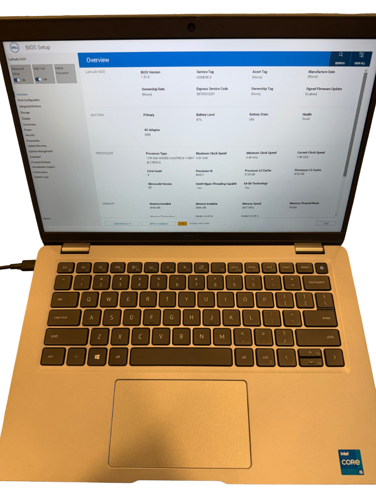 Dell Latitude 5420 | i5-1135G7 | 4GB RAM | 256GB SSD | Win11 Pro | Backlit