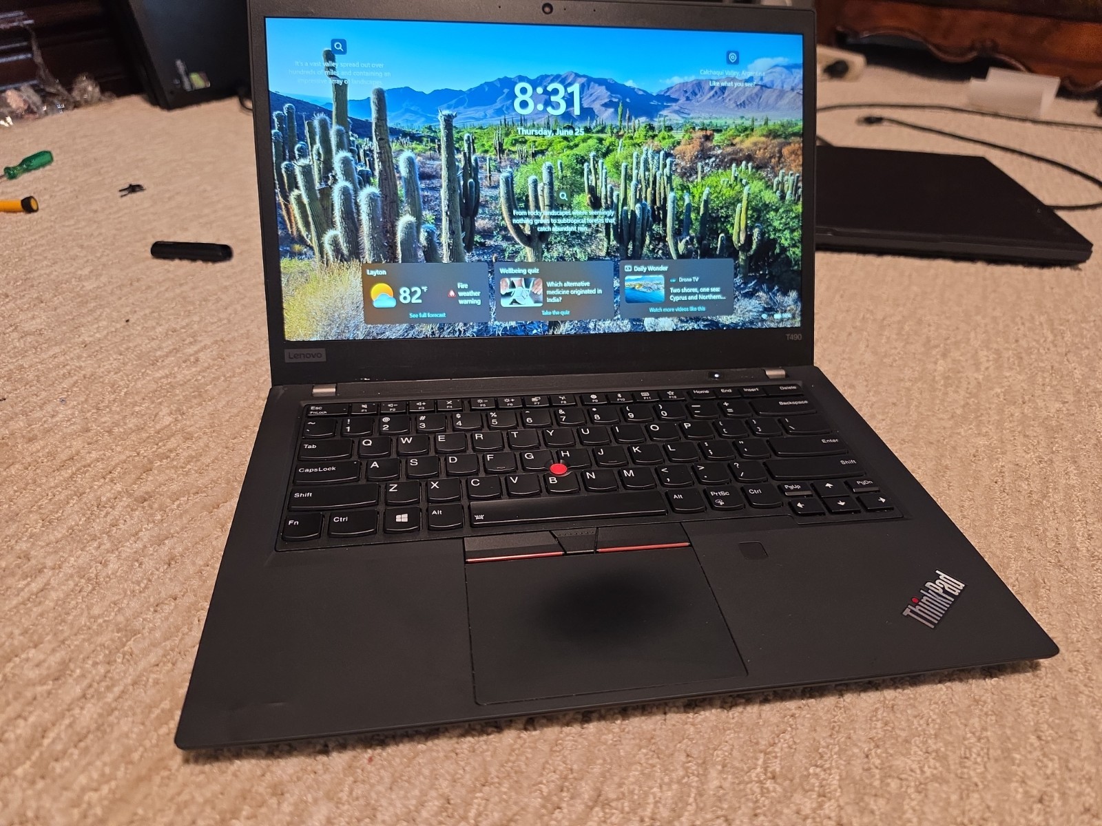 Lenovo ThinkPad T490 i5 10210u 16GB 512GB Win 11 Pro 14″ Laptop Notebook Inc AC