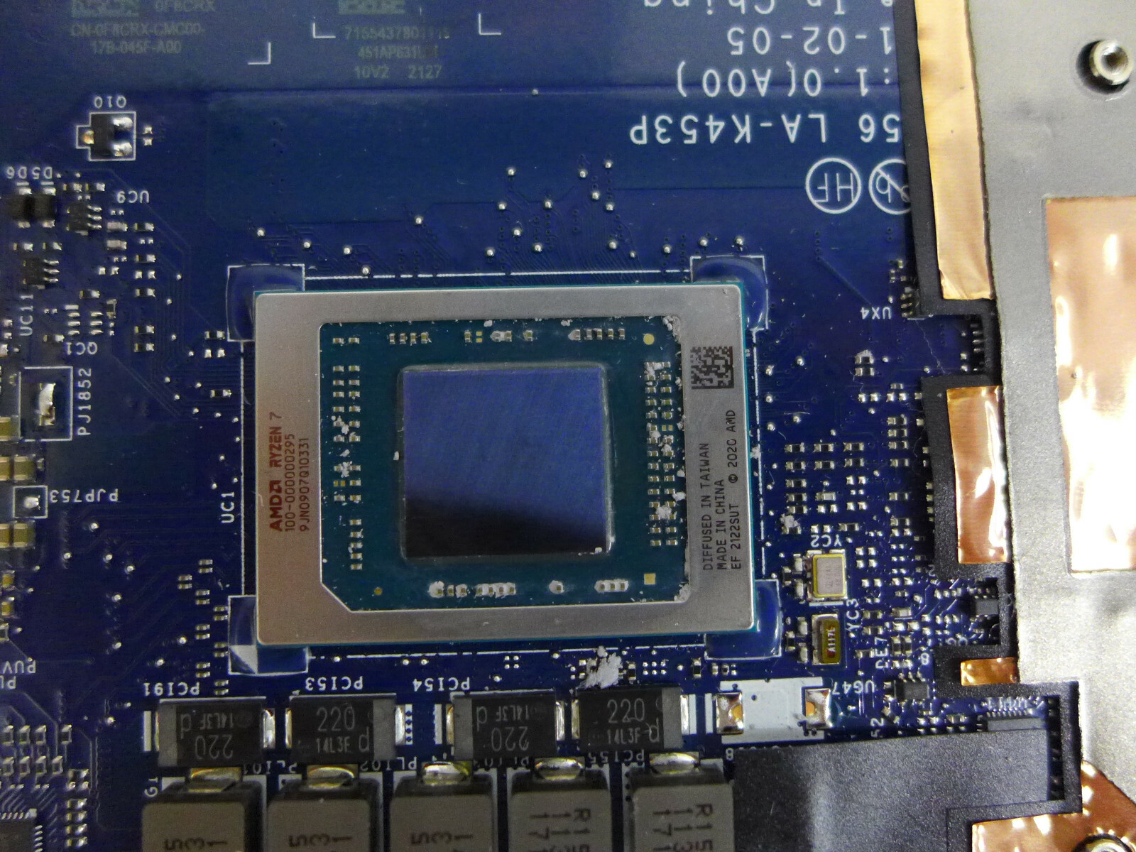 Alienware M15 R5 Laptop Motherboard Ryzen 7 5800H 16GB RAM RTX 3060 F8CRX