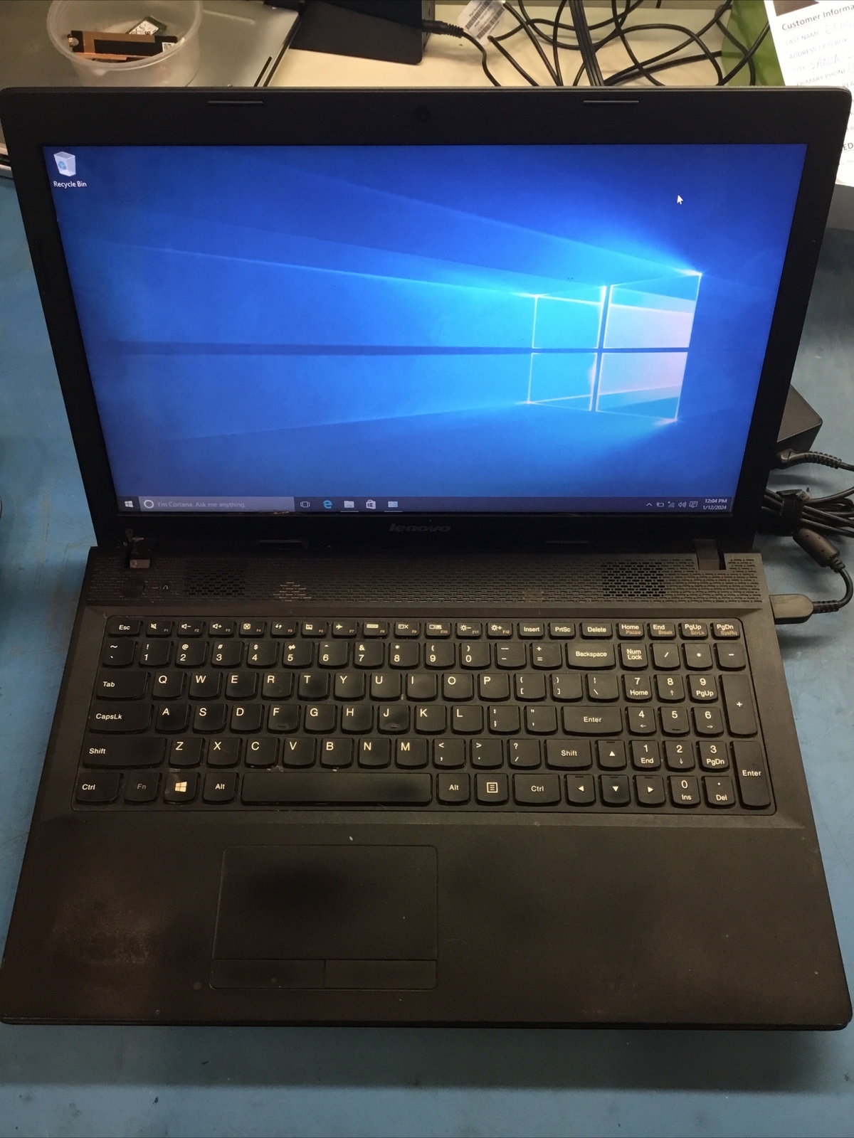 Lenovo G505 Laptop, AMD E1-2100 APU w/ Radeon graphics, 4GB, 320GB, Win 10 – H1