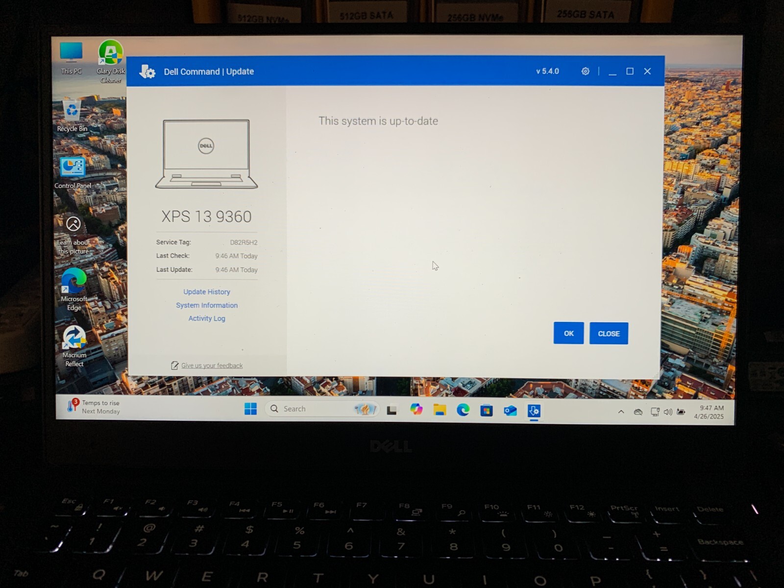 Dell XPS 9360, i5 7300u, 8 GB – 256 GB M2 NVMe SSD Windows 11 Pro # D82R5H2