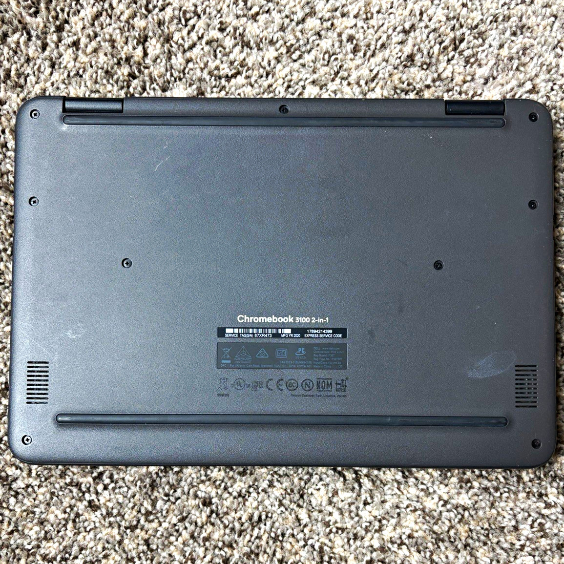 Dell Chromebook 3100 2-in-1 Touch 11.6″ Celeron 4GB 16GB eMMC Black