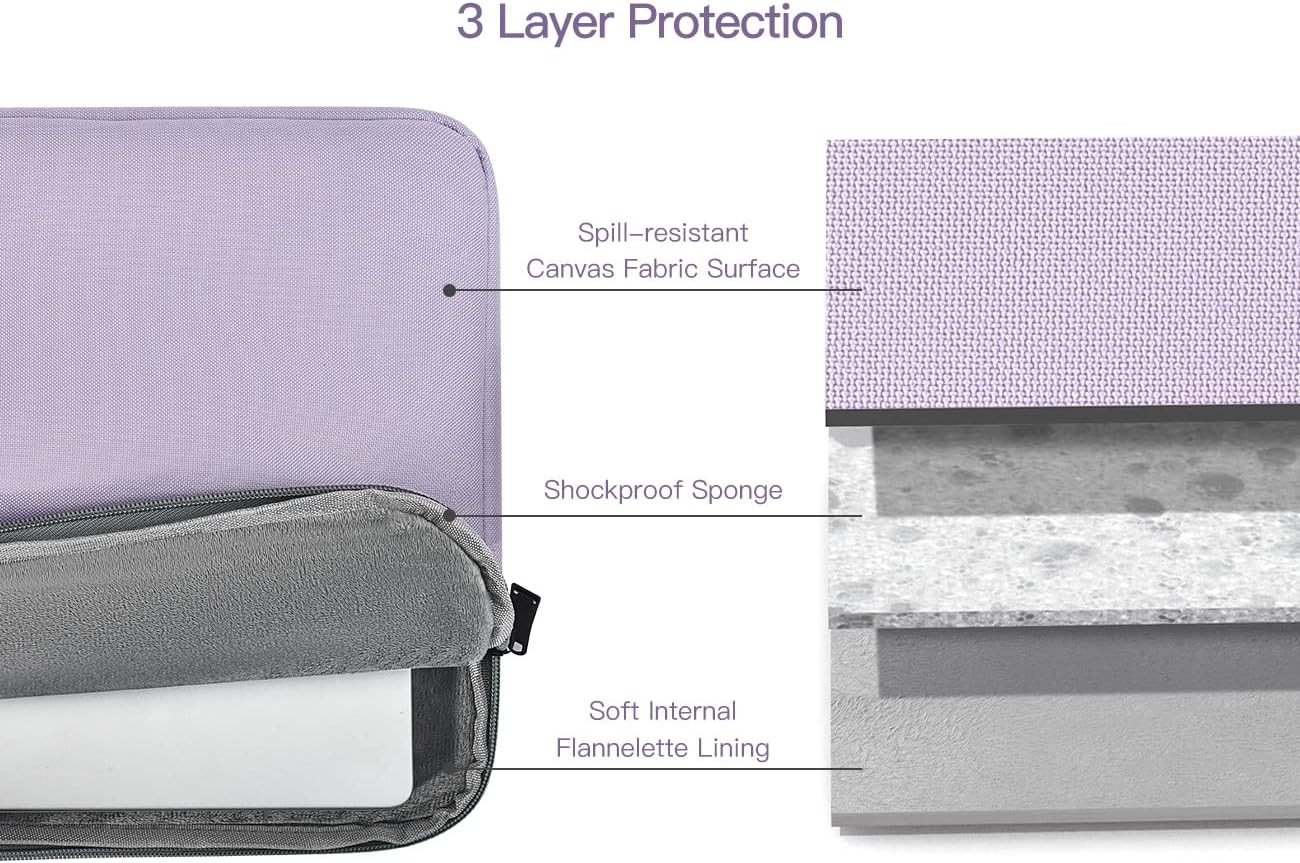 Padded 17.3 inch Laptop Sleeve Case with Handle for Dell, HP, Lenovo, Asus, Acer