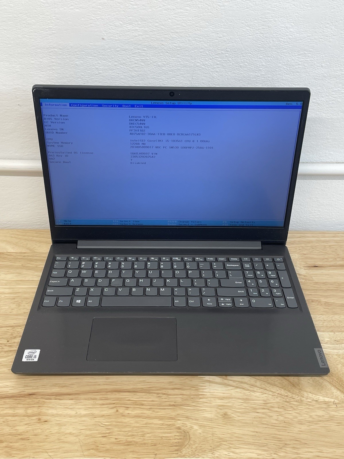 Lot of 2 – Lenovo V15-IIL Intel Core i5-1035G1 – 8GB RAM 256GB SSD Win11