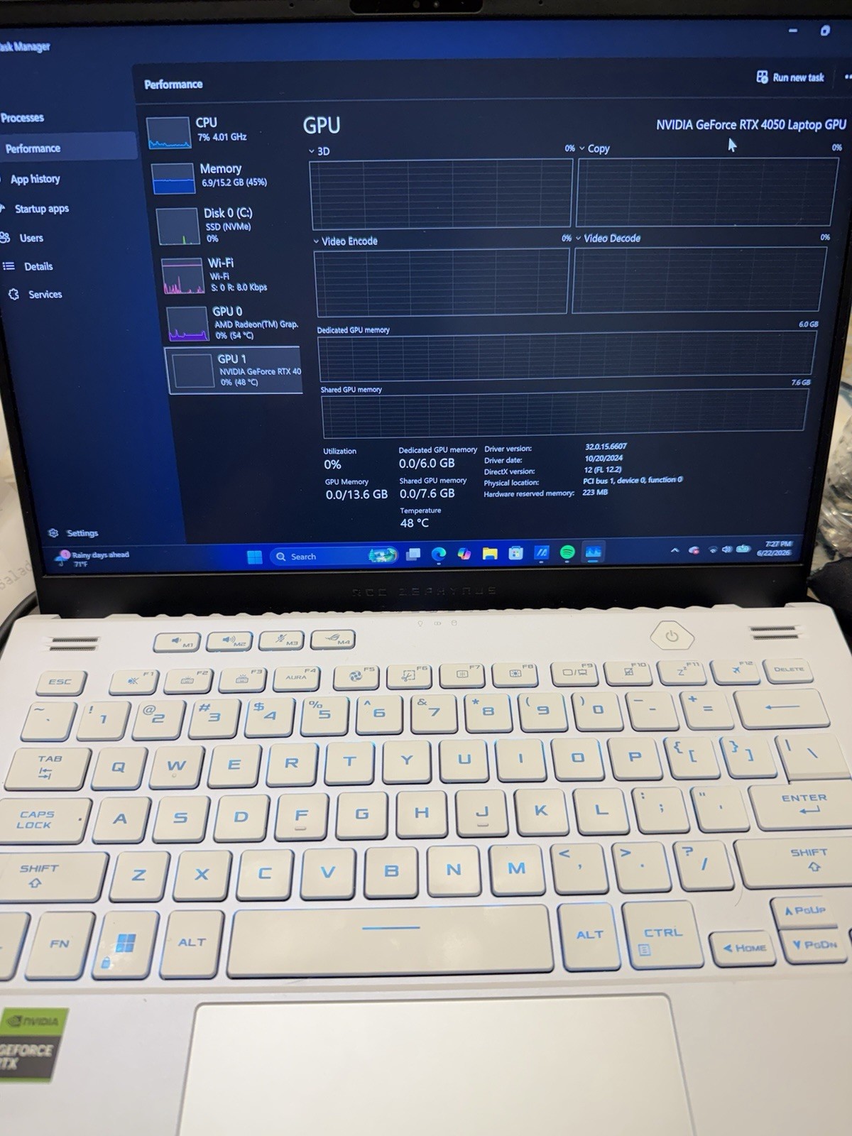 asus rog zephyrus g14 2023 No SSD