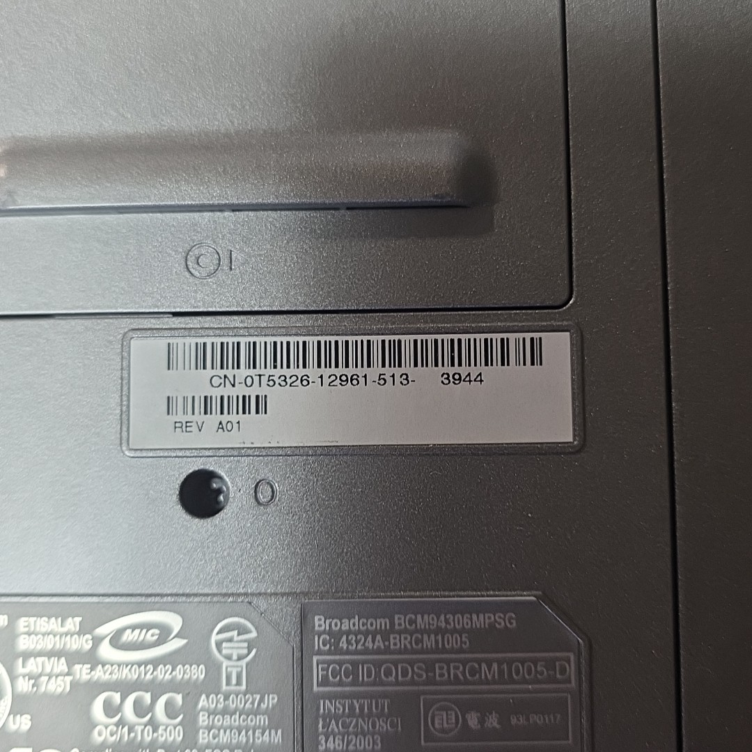 Dell Inspiron 5160 PP08L 15.1″ No AC Adaptor – For Parts