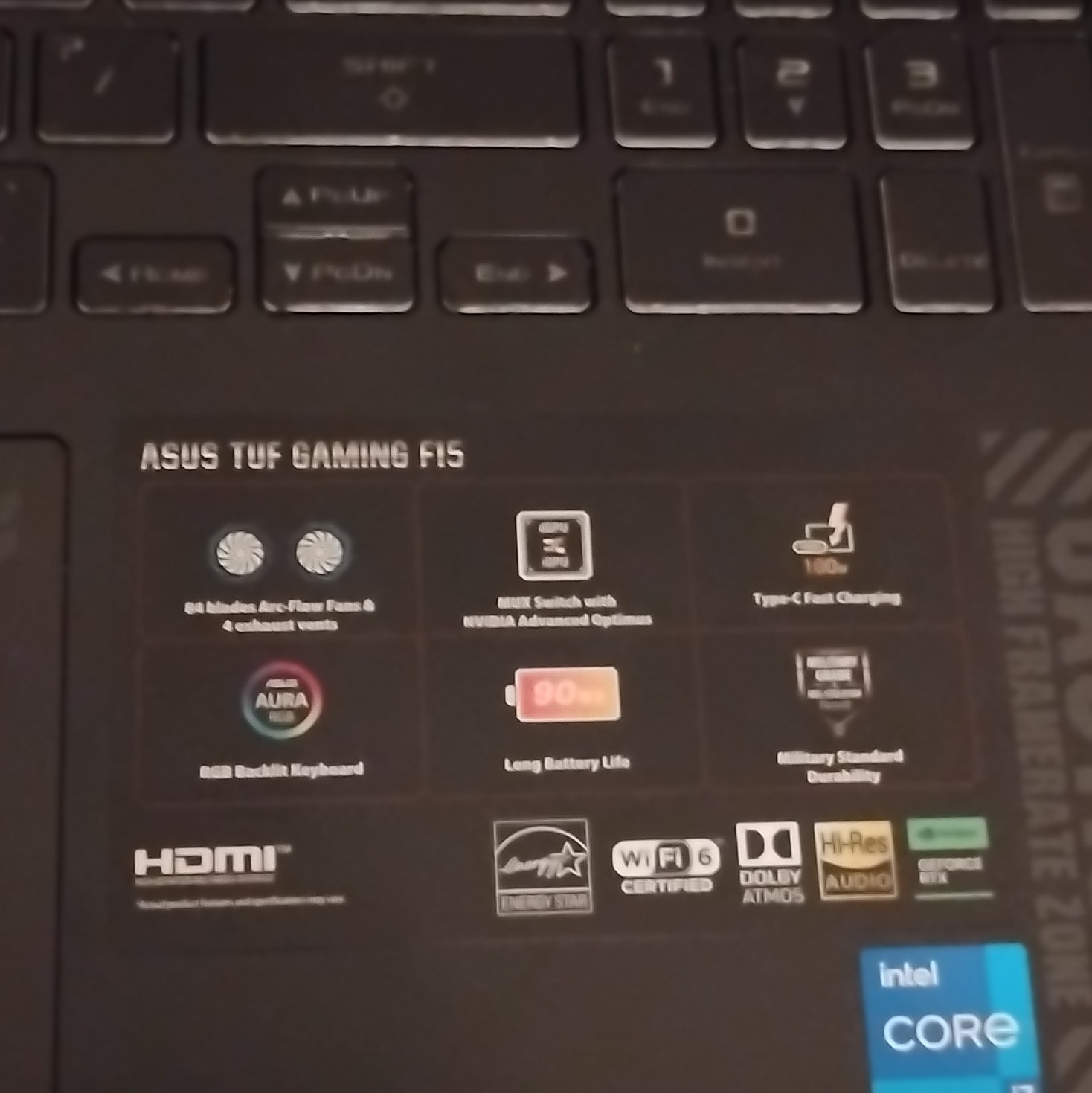 Asus TUF 15 Gaming Laptop FHD 144Hz Intel i7 13th Gen NVIDIA RTX 4070 1TB 16GB