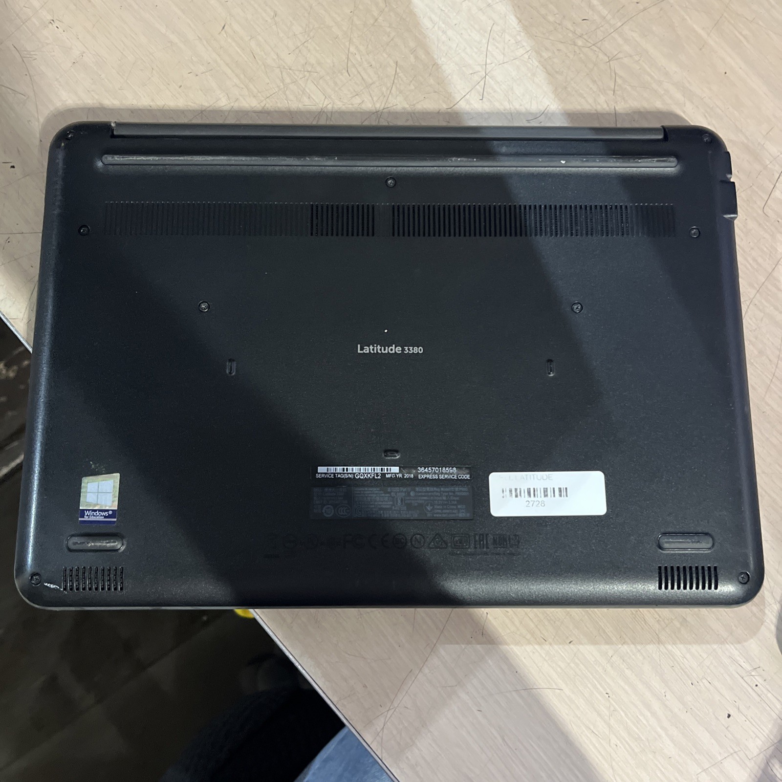 DELL LATITUDE 3380 INTEL CORE I3-6006U 2.00GHZ 8GB RAM NO HD