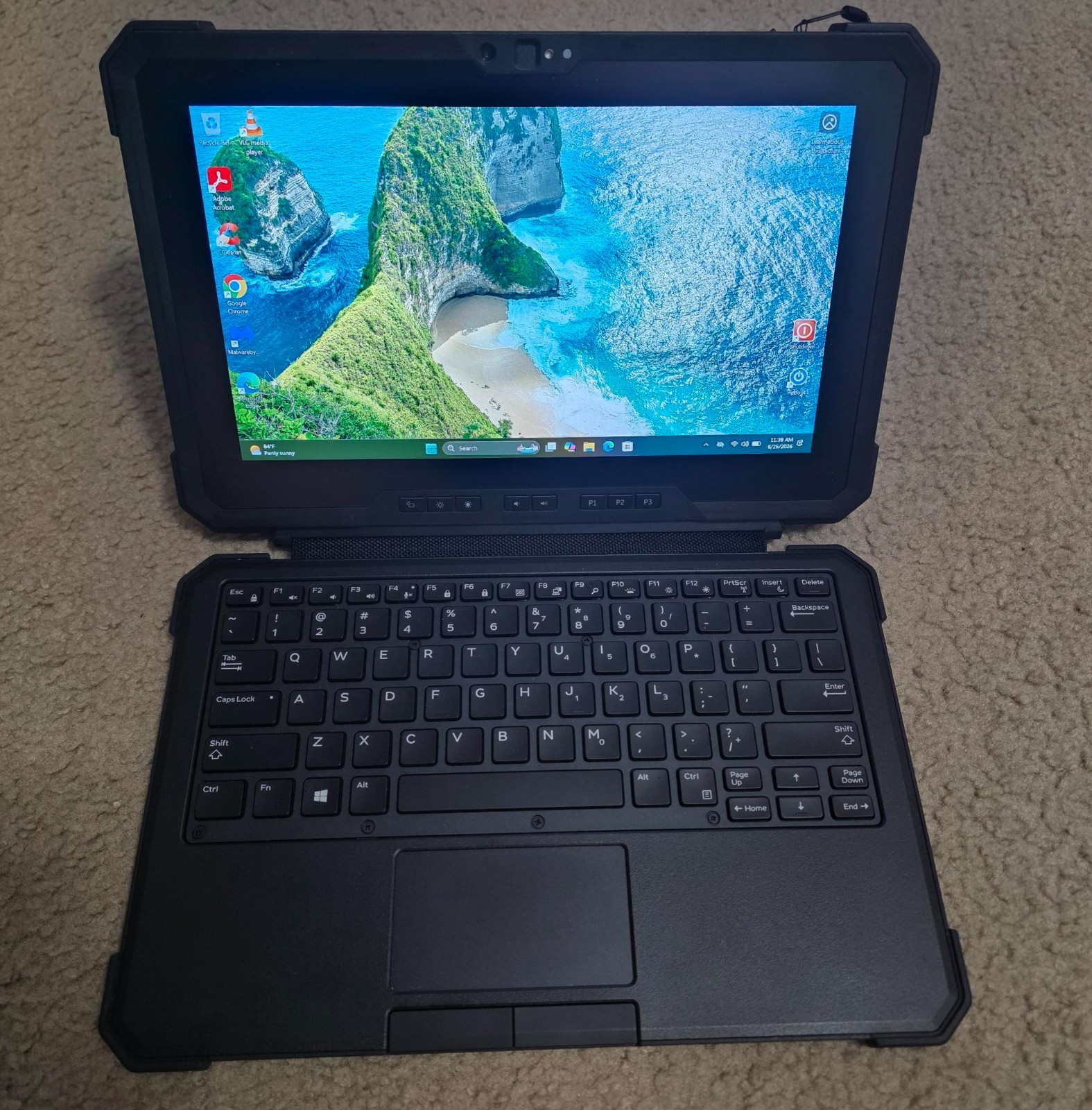 Dell Latitude 7220 Rugged Extreme i7 16GB 256GB | w/ Keyboard Stylus Charger