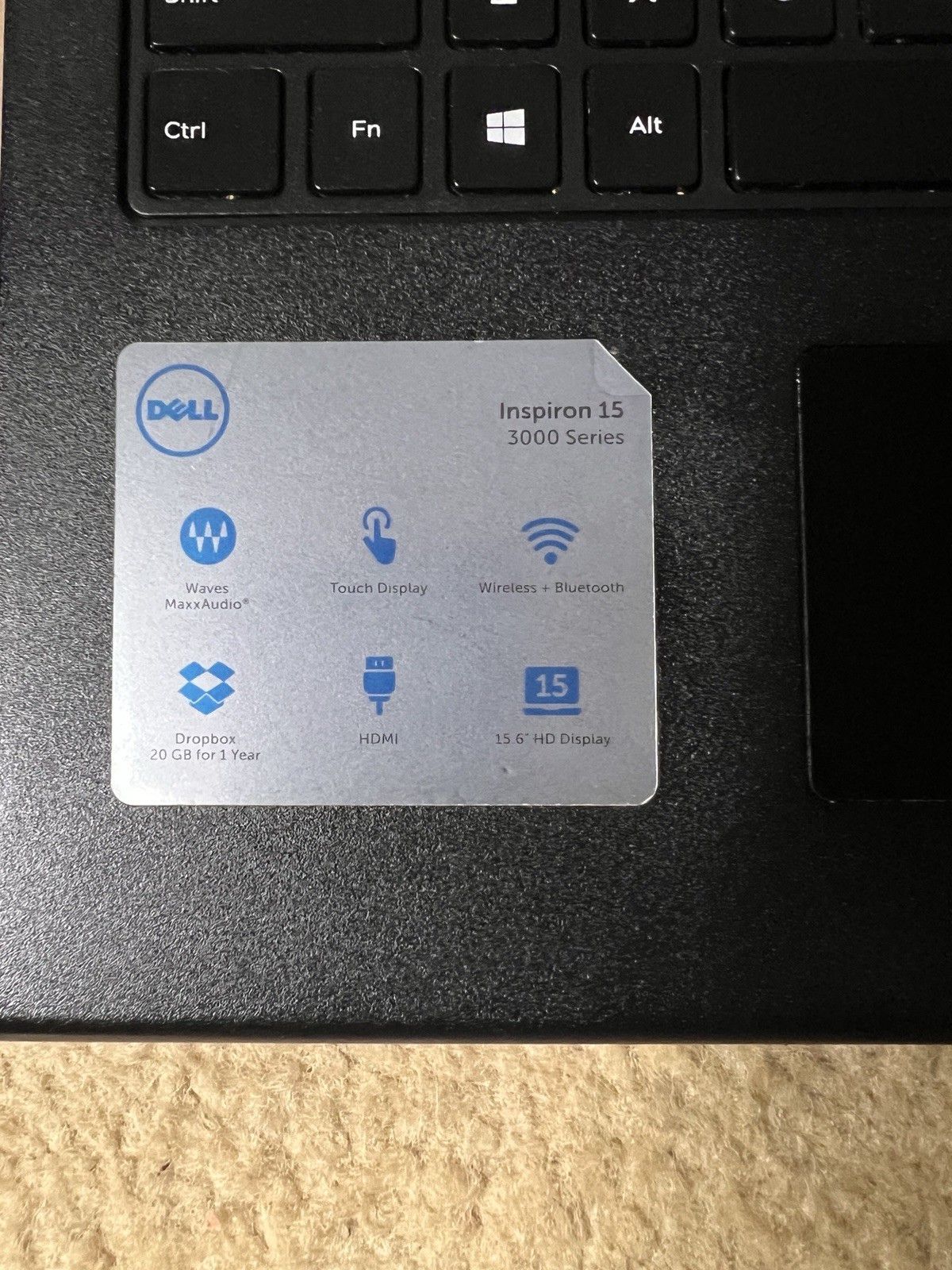 Dell Inspiron 3541,15.6” Touch Screen,Win11 Pro,8G Ram,250G SSD, AMD-A6-6310,