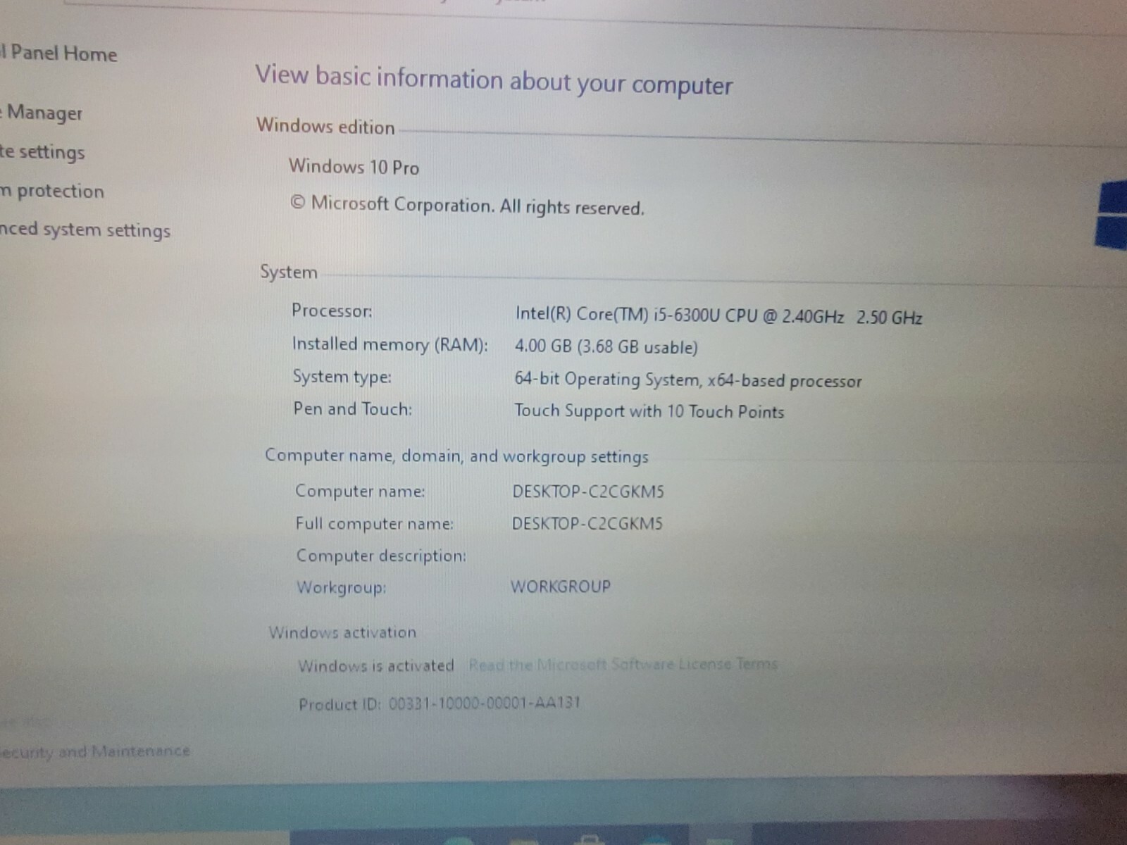 Getac S410 6th Gen Core i5 2.4Ghz 8GB 512GB SSD Rugged 517 Hours In Bios Excelle