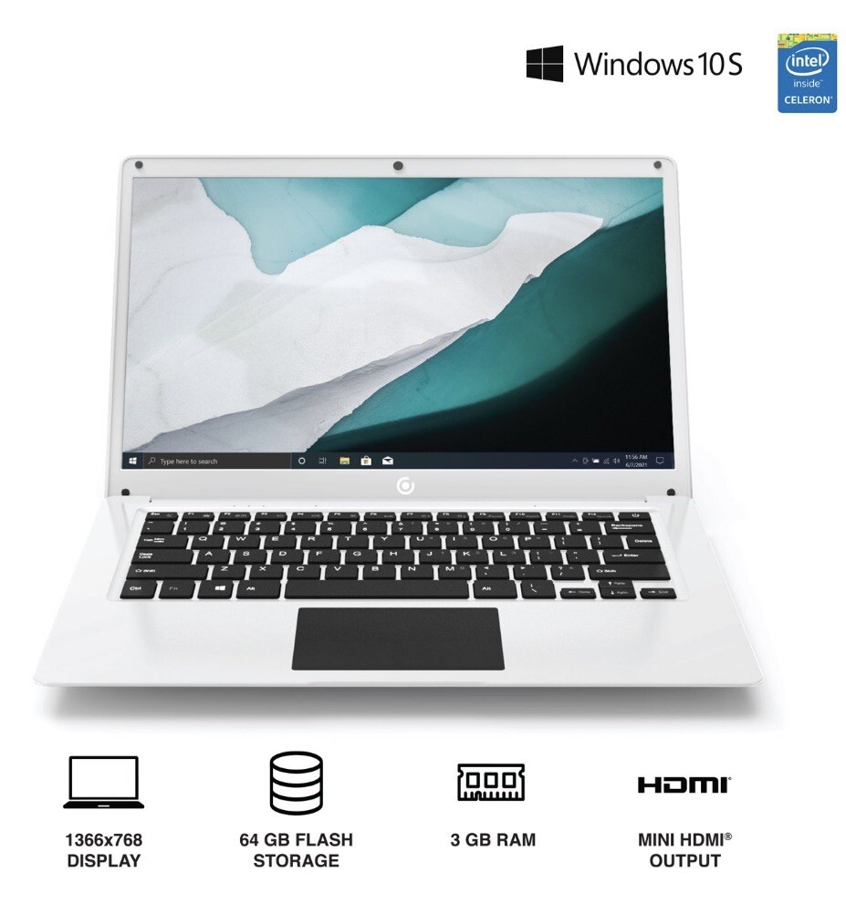 Core Innovations CLC14364SL 14.1″ Laptop with Windows 10 S, Intel Celeron 3GB