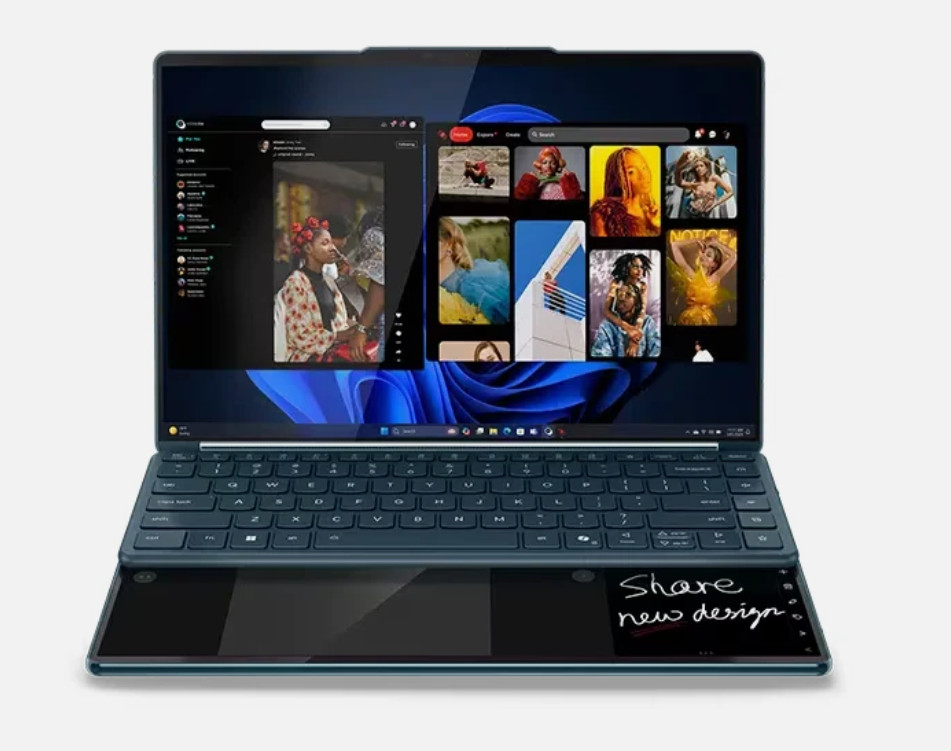 2025 Lenovo Yoga Book 9i 2-in-1 14″ DUAL OLED Touch Ultra 7 255H 32GB 1TB KB 2Yr