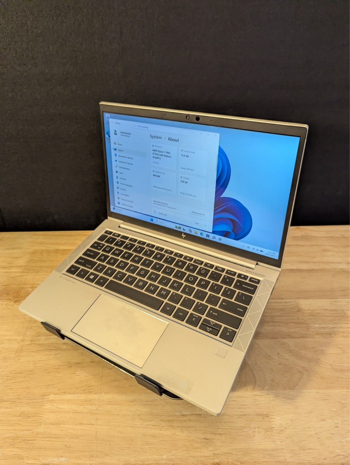 HP ELITEBOOK 835 G7 NOTEBOOK PC | RYZEN 7 PRO 4750U | 256Gb | 16GB | Radeon