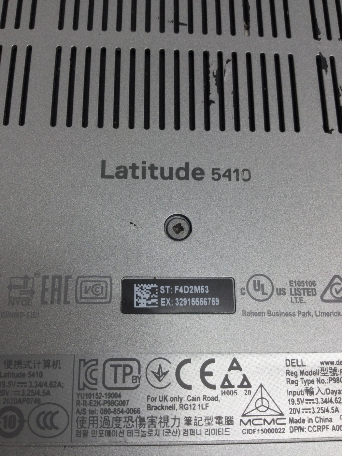 Dell Latitude 5410 14″ 256GB SSD Core i5 10 th gen 1.70GHz, 12GB RAM WIN 11 PRO