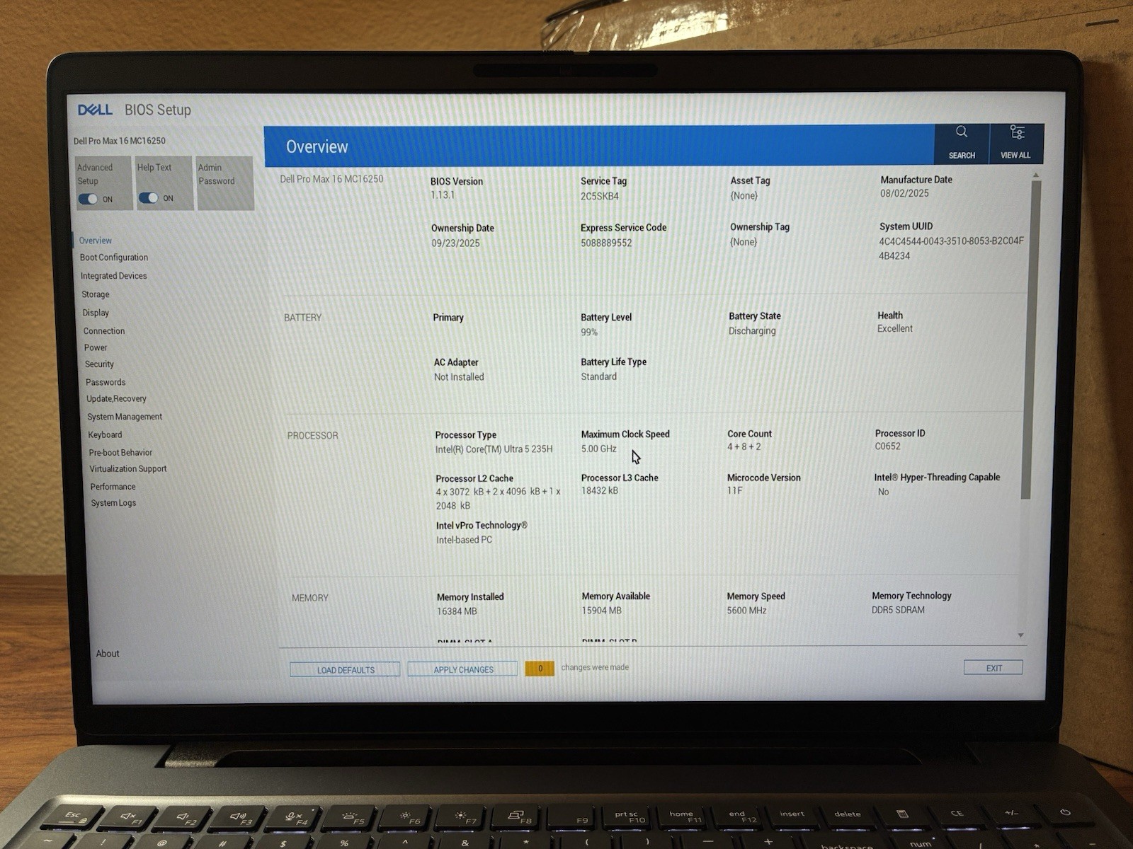 Grade A DELL Pro Max MC16250 Ultra 5 235H 16GB 512GB LTE 16″ FHD+ 2Yrs Warranty!