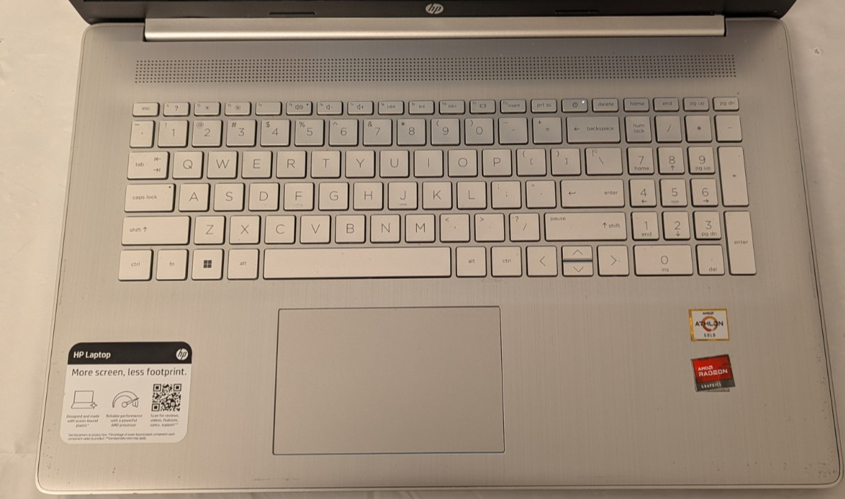 HP 17″ HD Laptop, AMD Athlon Gold 3150U, 8GB RAM, 1TB SSD, HDMI, Win 11