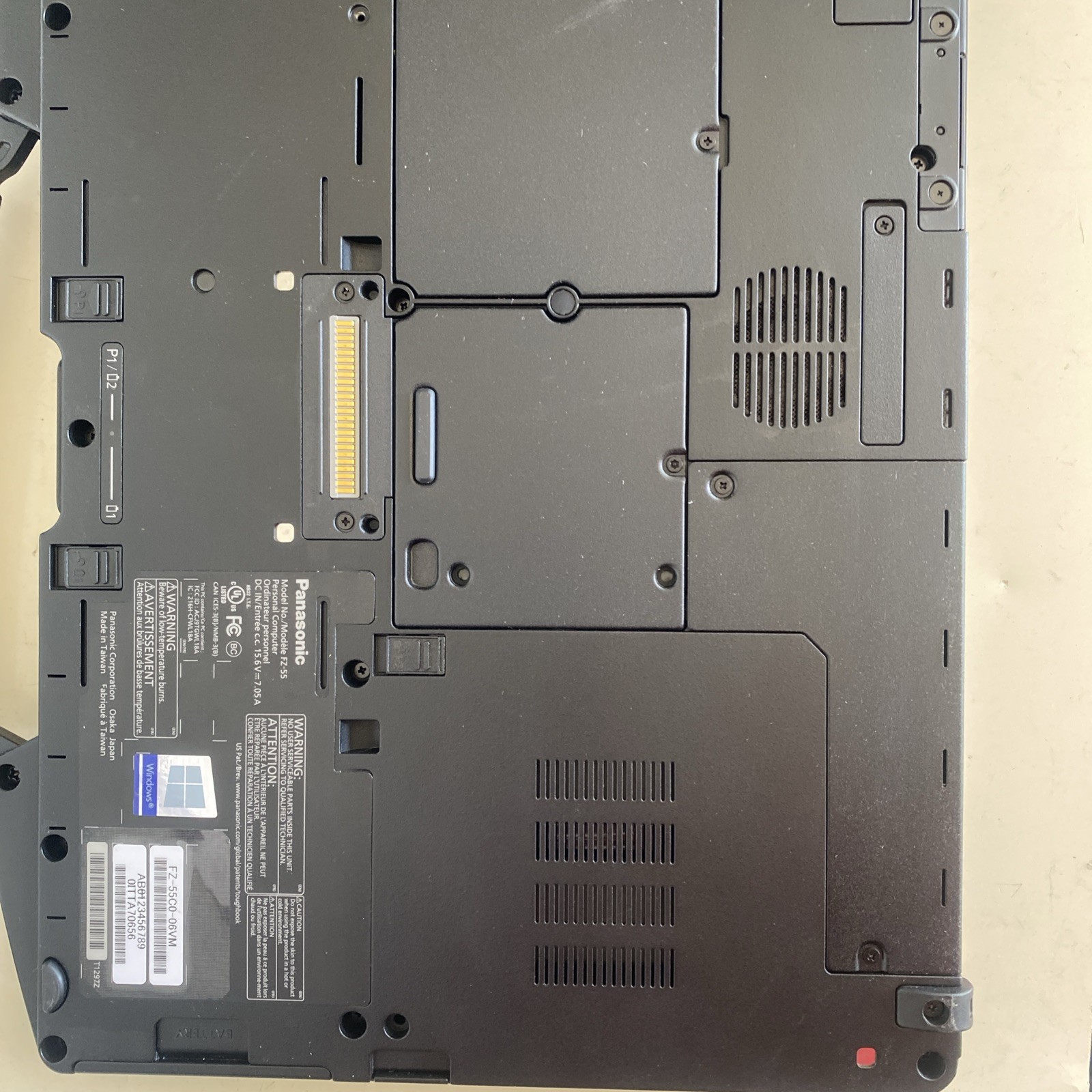 Panasonic FZ 55 Toughbook i5-8365U 1.6GHz 4C 8GB 512GB 11P TS Passed Tests Clean