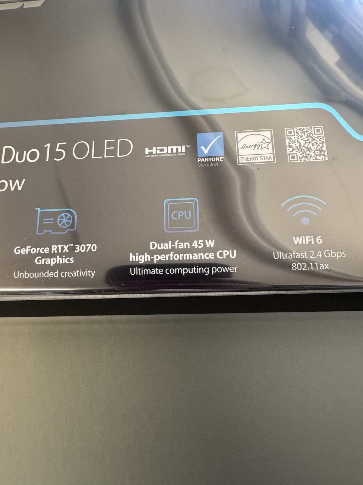 NEW ASUS ZenBook Pro Duo 15 OLED UX582 Intel i7 16GB RAM 1TB SSD RTX 3070 4K Lap