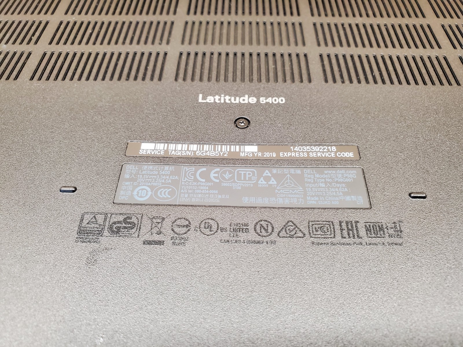 Dell Latitude 5400 i7-8665U 1.90Ghz 16GB 512GB SSD 14″ *Professionally Restored*