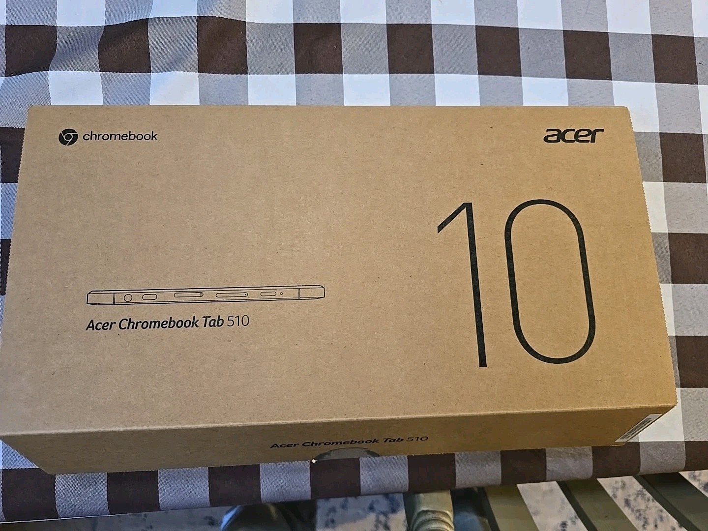 Acer Chromebook Tab 510 10.1” 4GB 64GB Snapdragon + Rugged Case Charger D652N