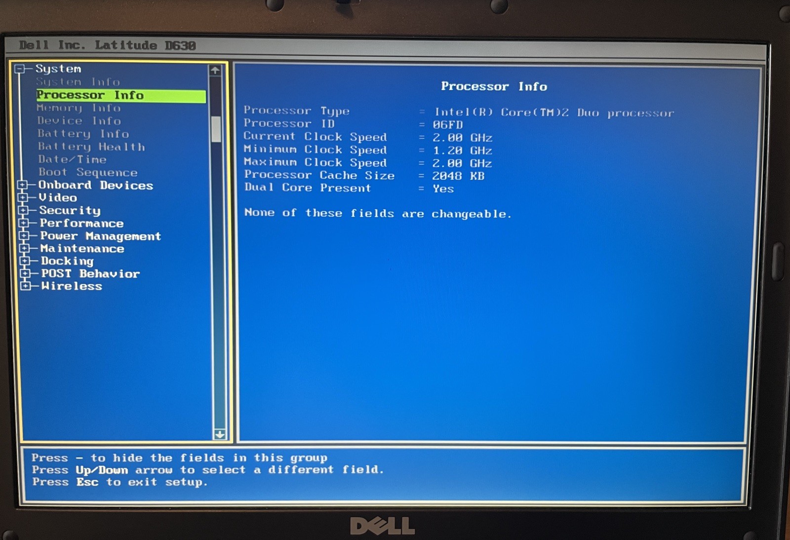 Dell Latitude D630 Retro Windows XP Laptop w/batt, chrg. (XJF1)