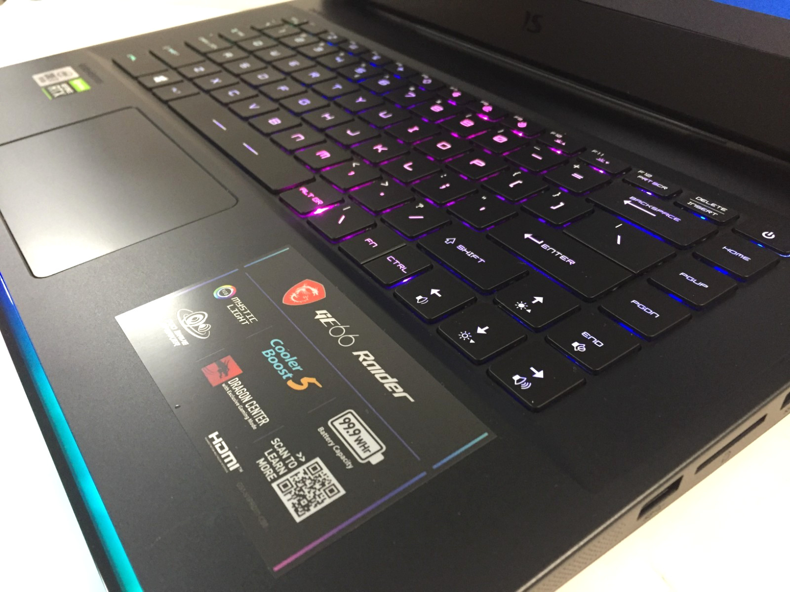 MSI GE66 Raider 10SF-285 15.6 Gaming Laptop/i7-10875H/16GB/512GB SSD/RTX 2070
