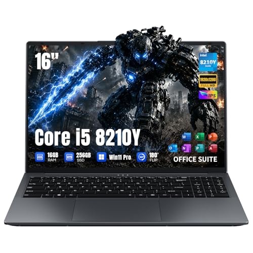 16 Inch Laptop, Core i5 Processor, 16GB RAM, 256GB SSD, 16:10 FHD IPS 16G+256G
