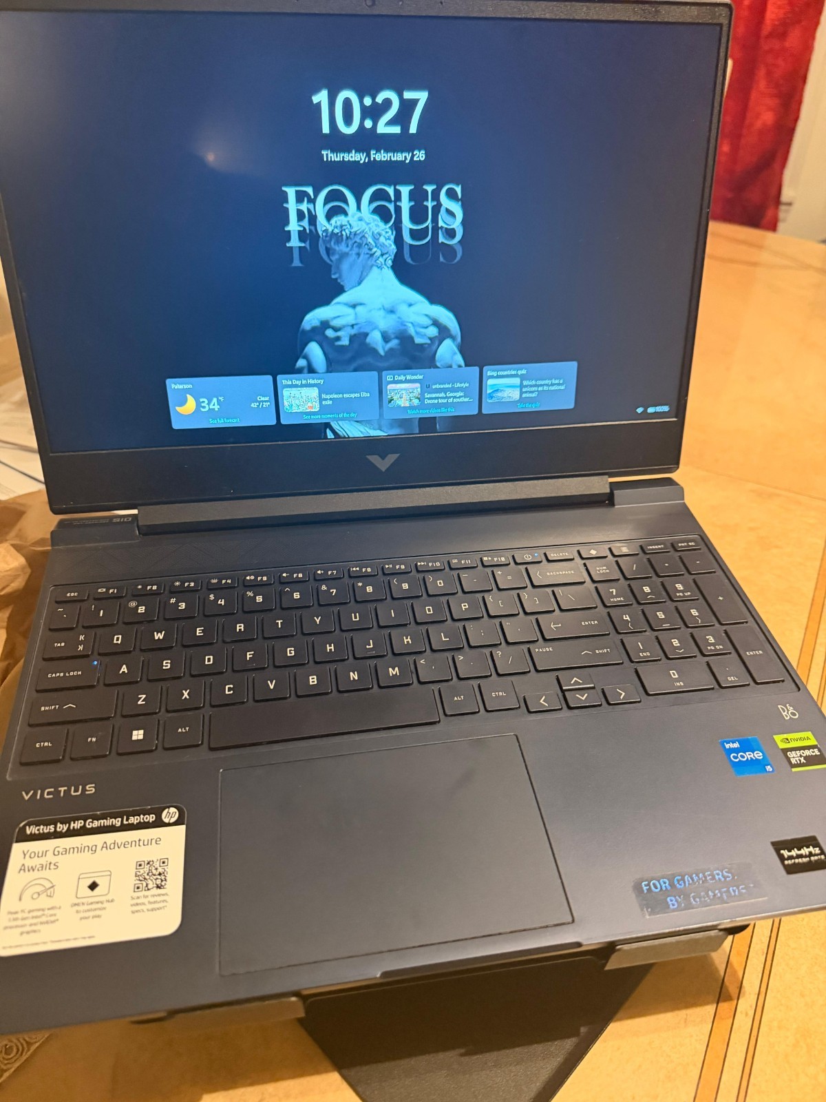HP Victus 15 Laptop 15.6″/ GEFORCE RTX 4050 6GB /Core i5-13500H/ 16GB RAM/ 1 TB