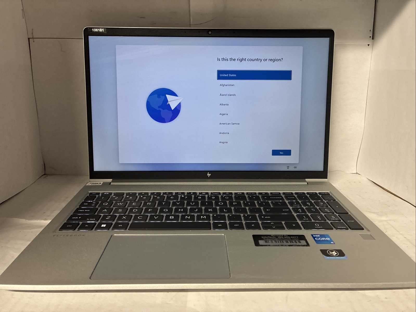 HP EliteBook 650 G9 15.6″ i5-12th Gen 16GB RAM 238GB SSD Win 11 charger-used