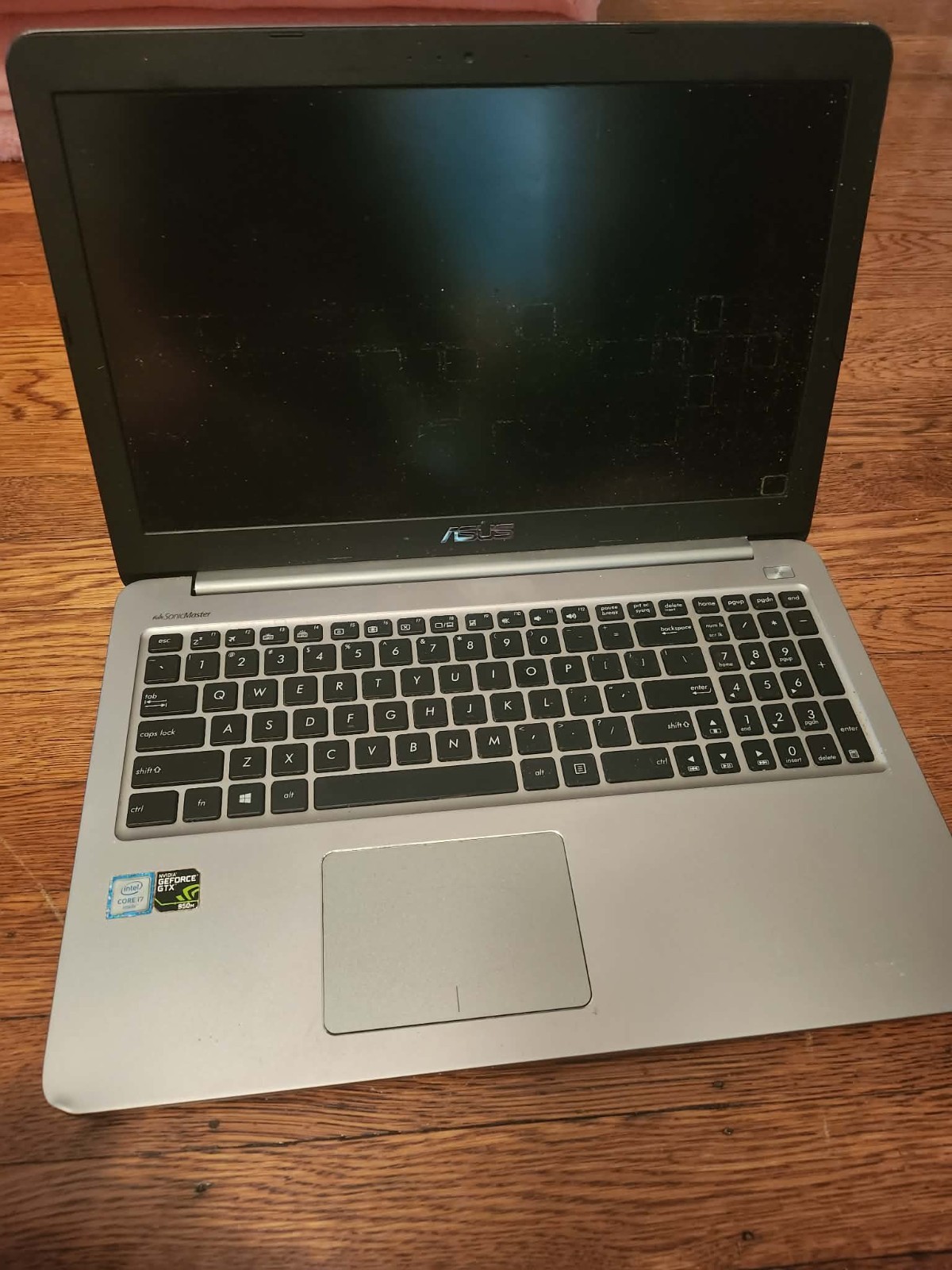 2016 ASUS R516U – Intel i7, Nvidia GTX950M- HARDDRIVE REMOVED