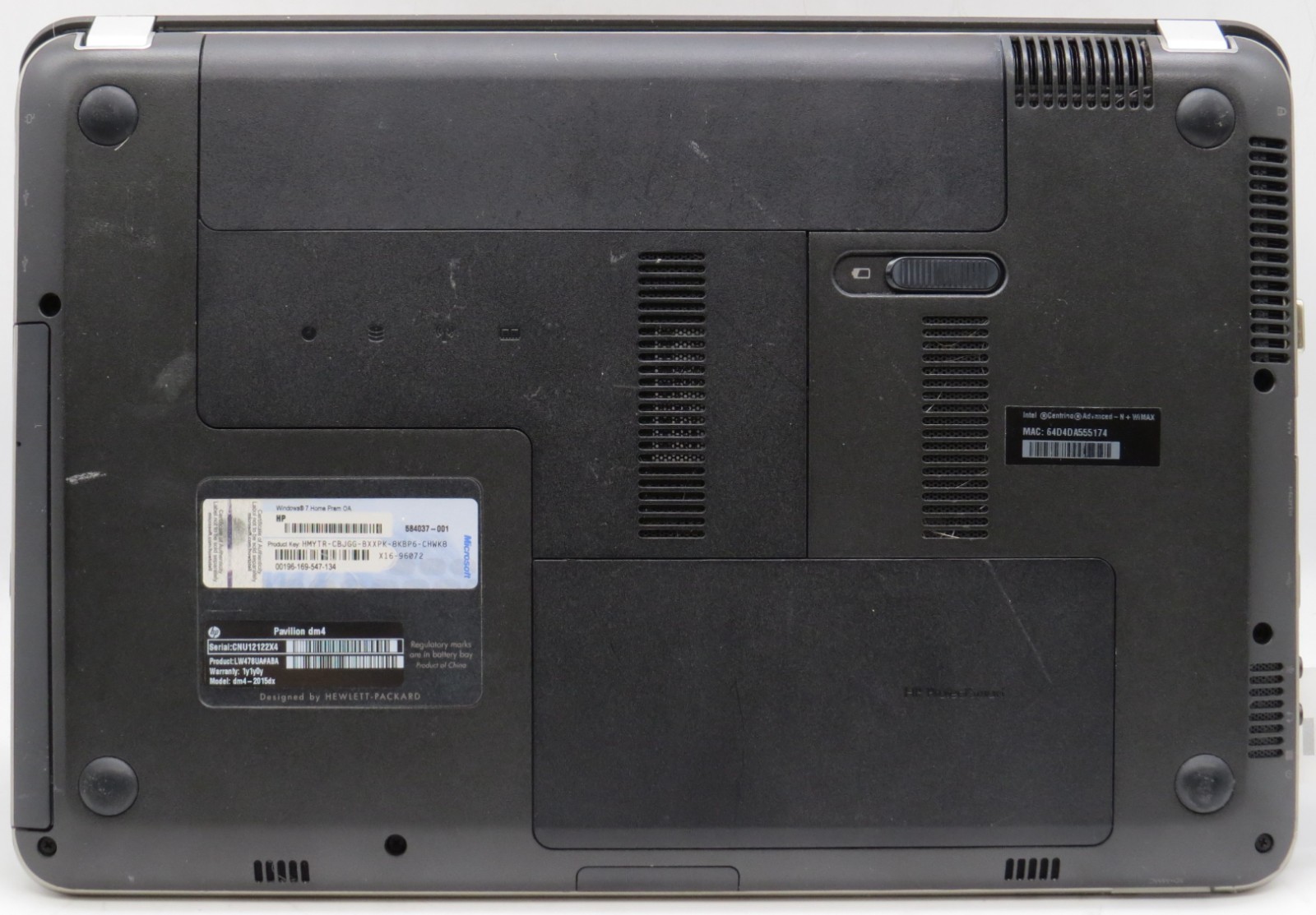 HP Pavilion dm4 | i5-2310M @2.10 | 4GB DDR3 RAM | No HDD/OS *PARTS