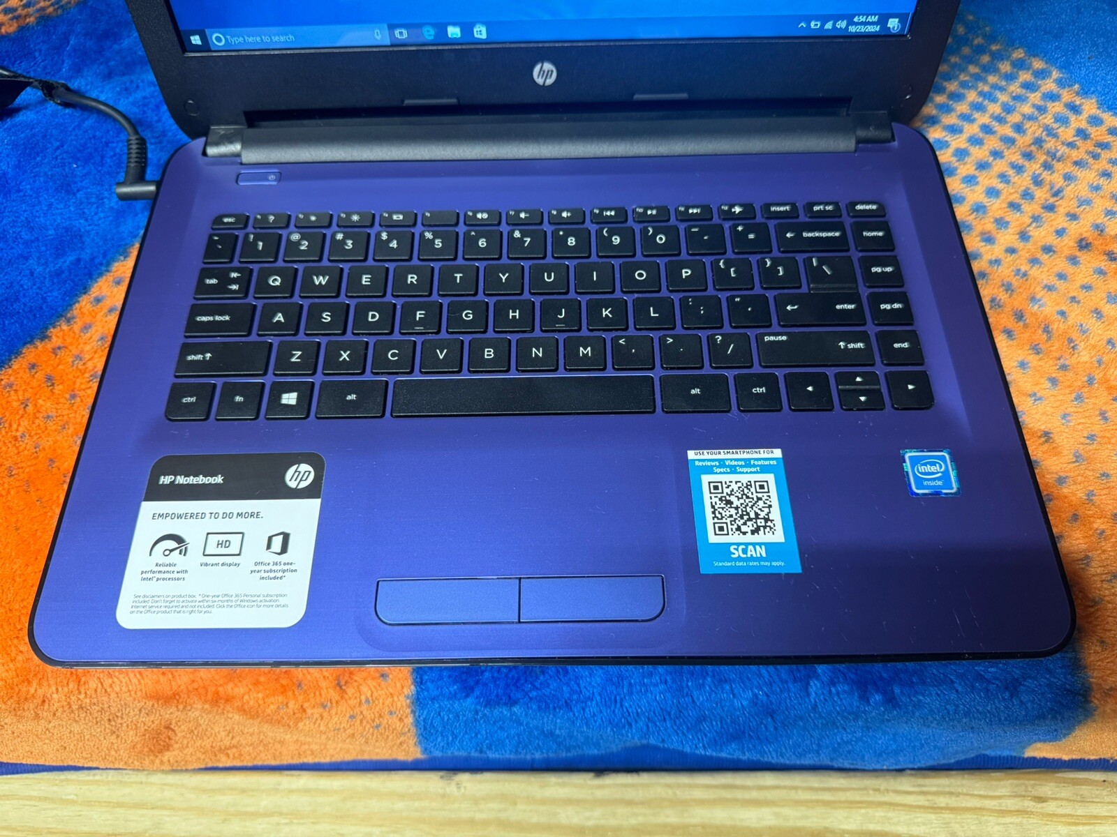 HP Stream 14″ Win10pro64, Intel Celeron 1.60, 32GB/32GBSD, (64GB Total) 4 GB Ram
