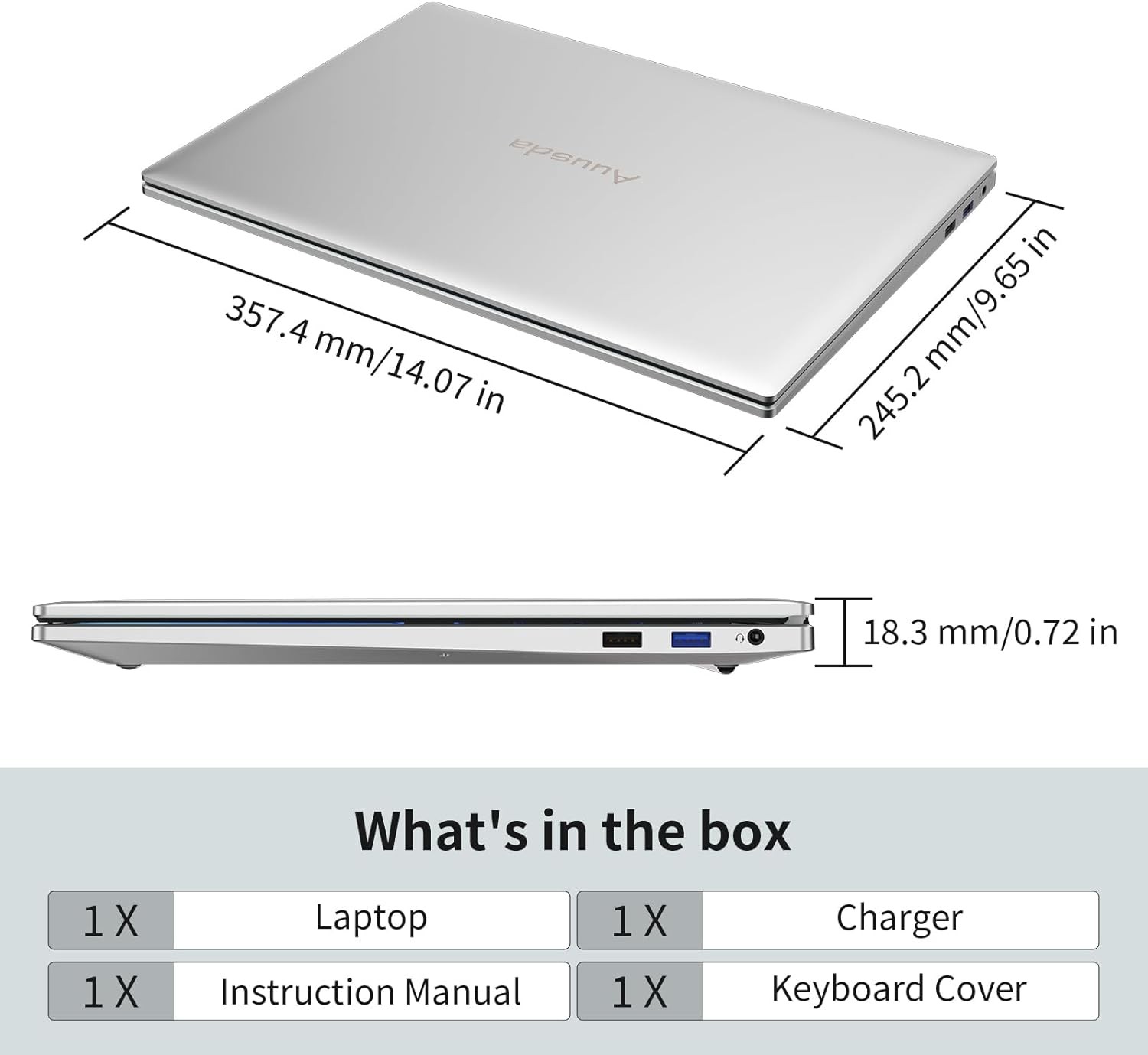 16″ FHD Laptop Computer, i3 Processor up 3.2GHz, 16GB RAM 1TB SSD, WiFi 6…