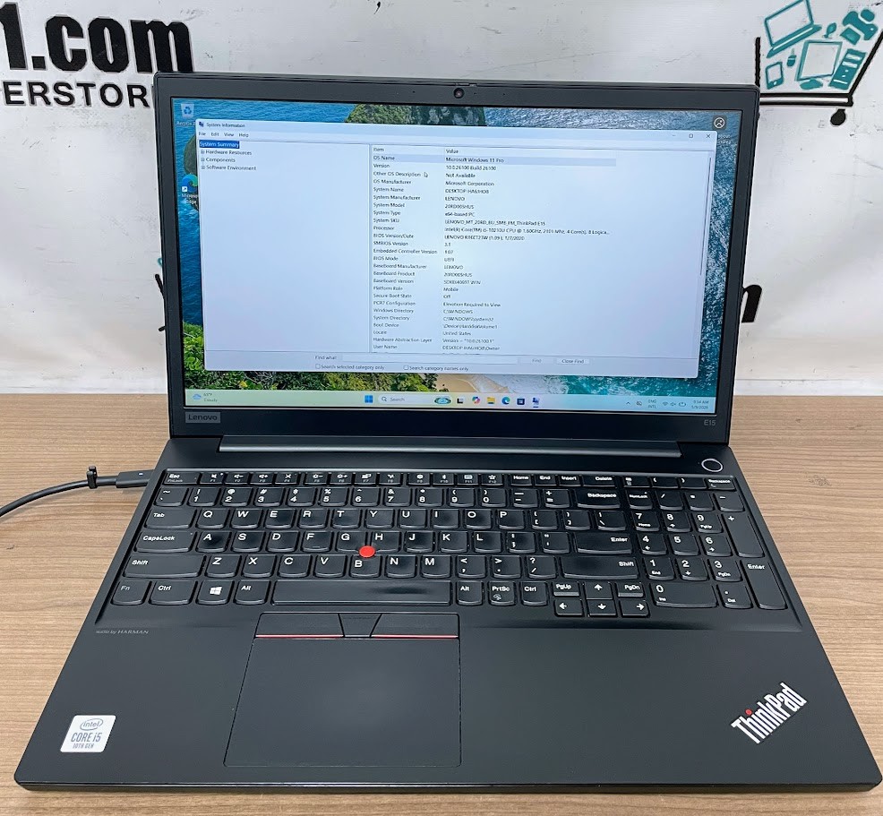 Lenovo ThinkPad E15 W11Pro 15.6” FHD i5-10210U 1.60GHz 8gb RAM 256gb SSD READ!!