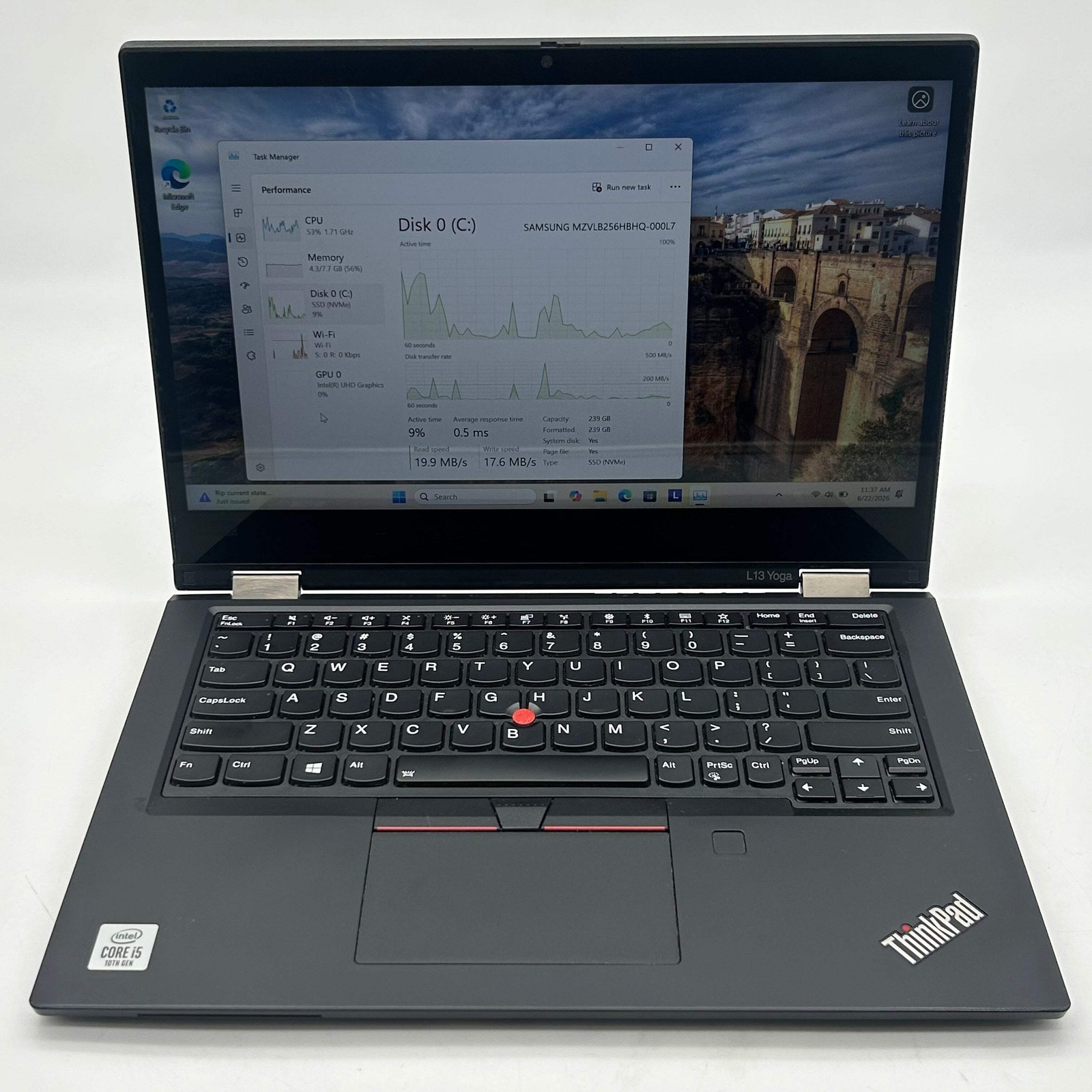 Lenovo ThinkPad L13 Yoga 13.3″ |Core i5 |10th Gen| 8GB RAM| 256GB|