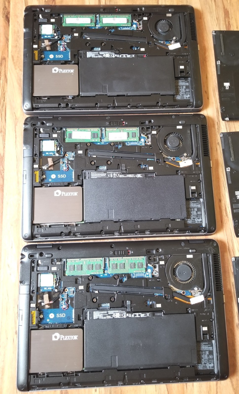 Lot 3 HP EliteBook 850 G2 i7-5600U 2.6 GHz 8GB RAM 128GB SSD Batt 15.6″ NO AC|OS